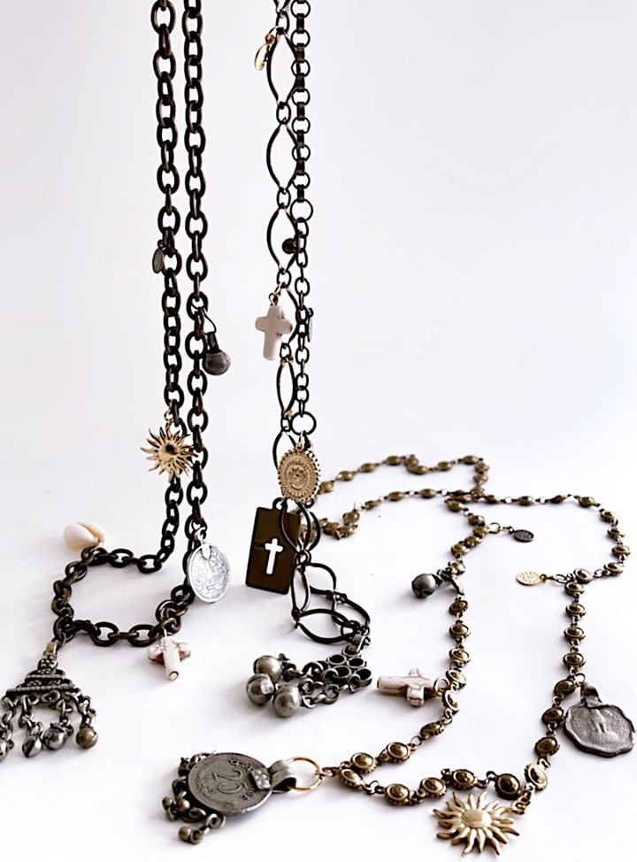 Vintage Trinket Necklace - 6