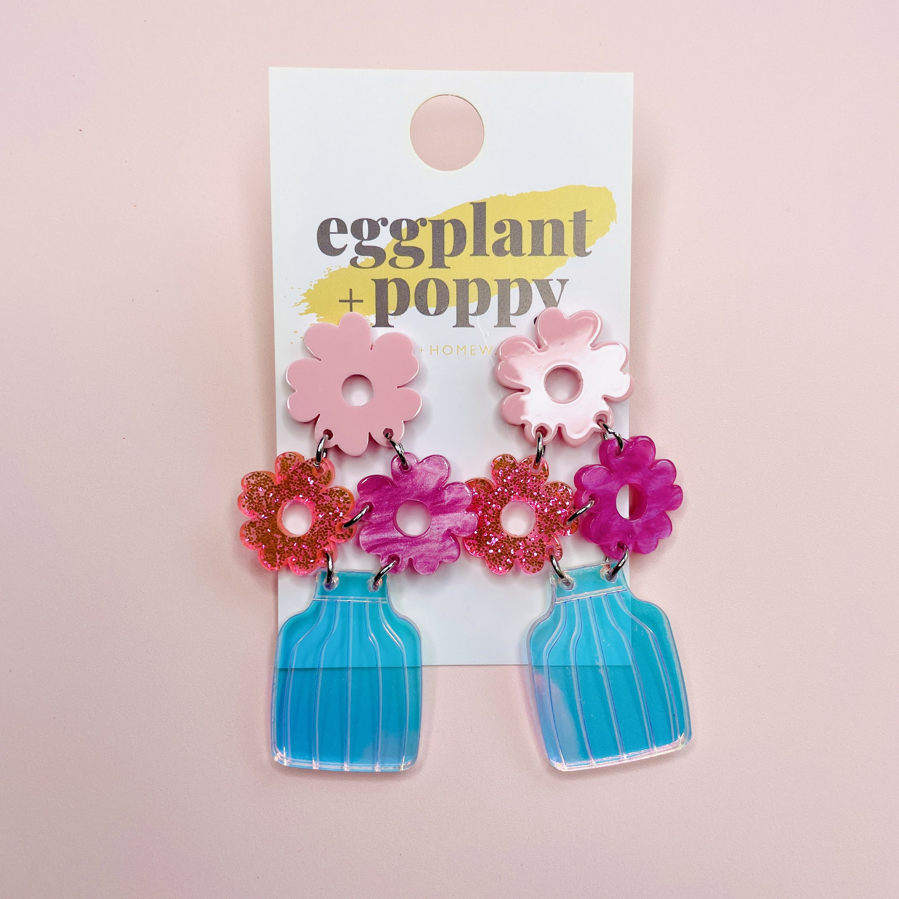 Flower Vase Earrings