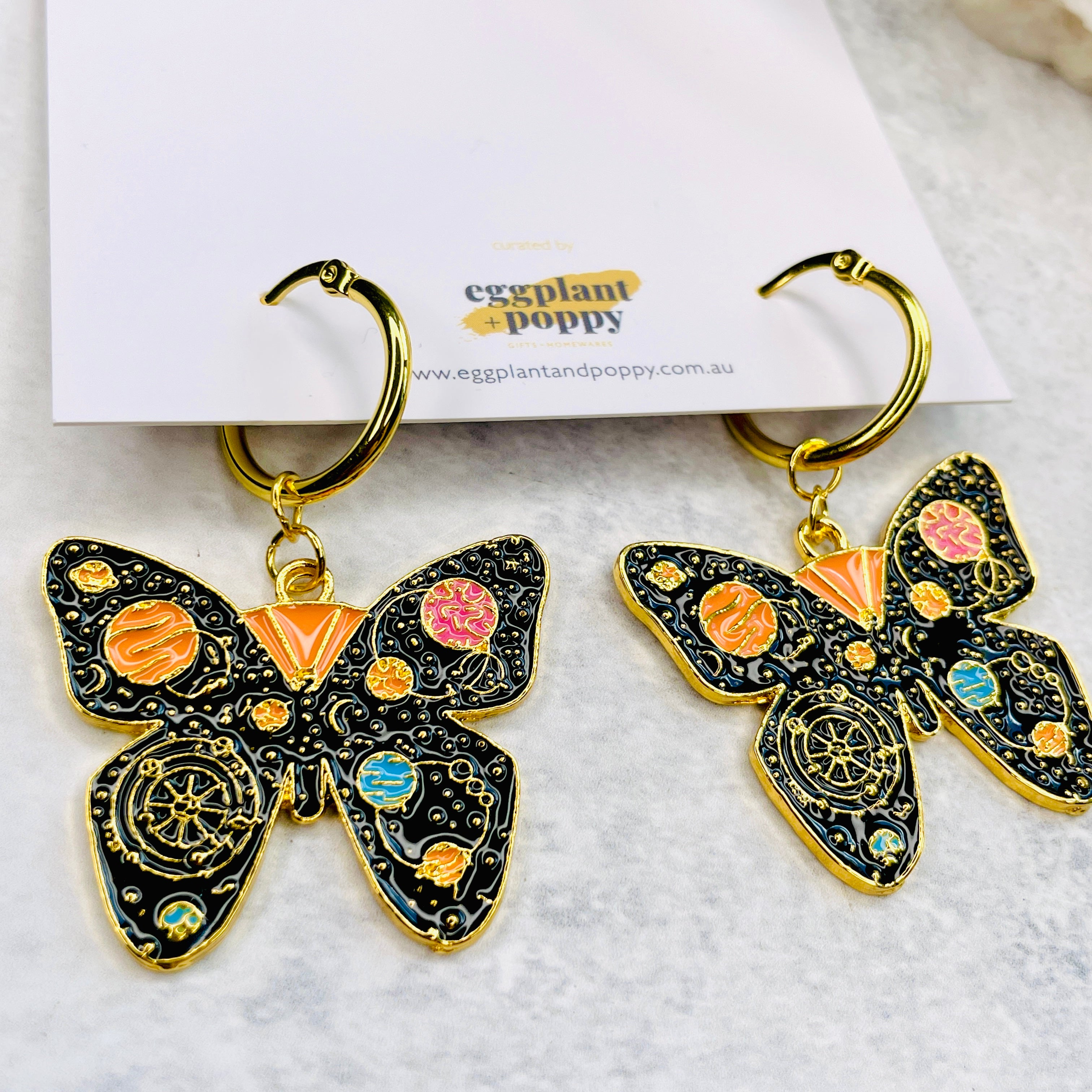 Cosmic Butterfly Earrings