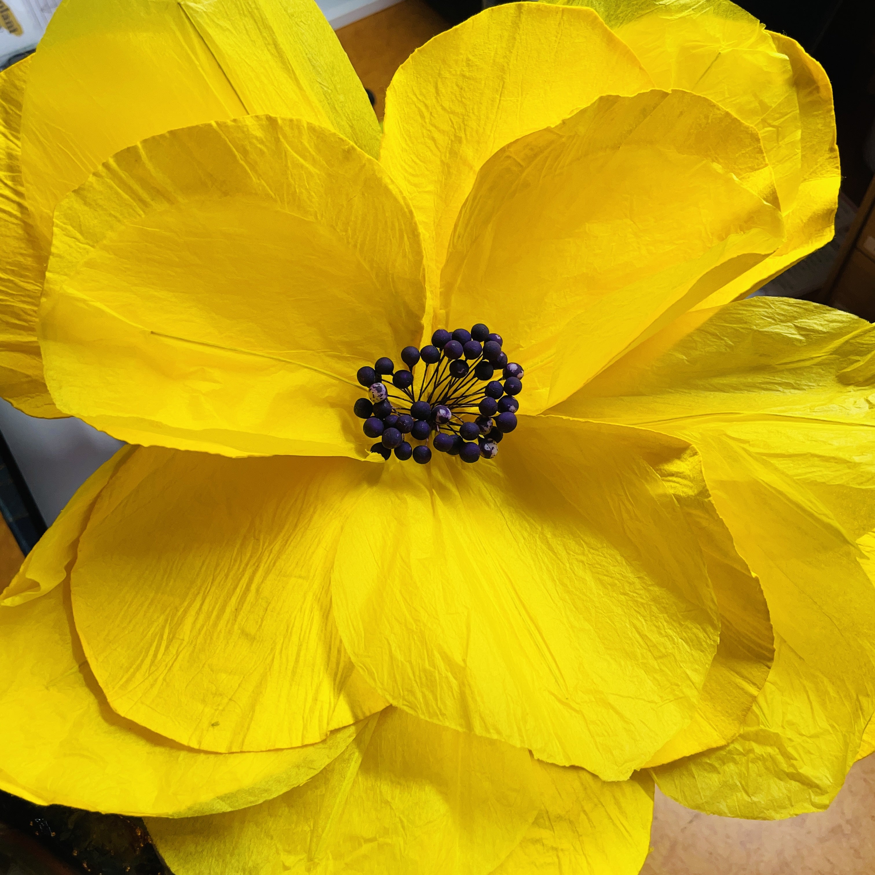 Sakura Paper Flower - Yellow