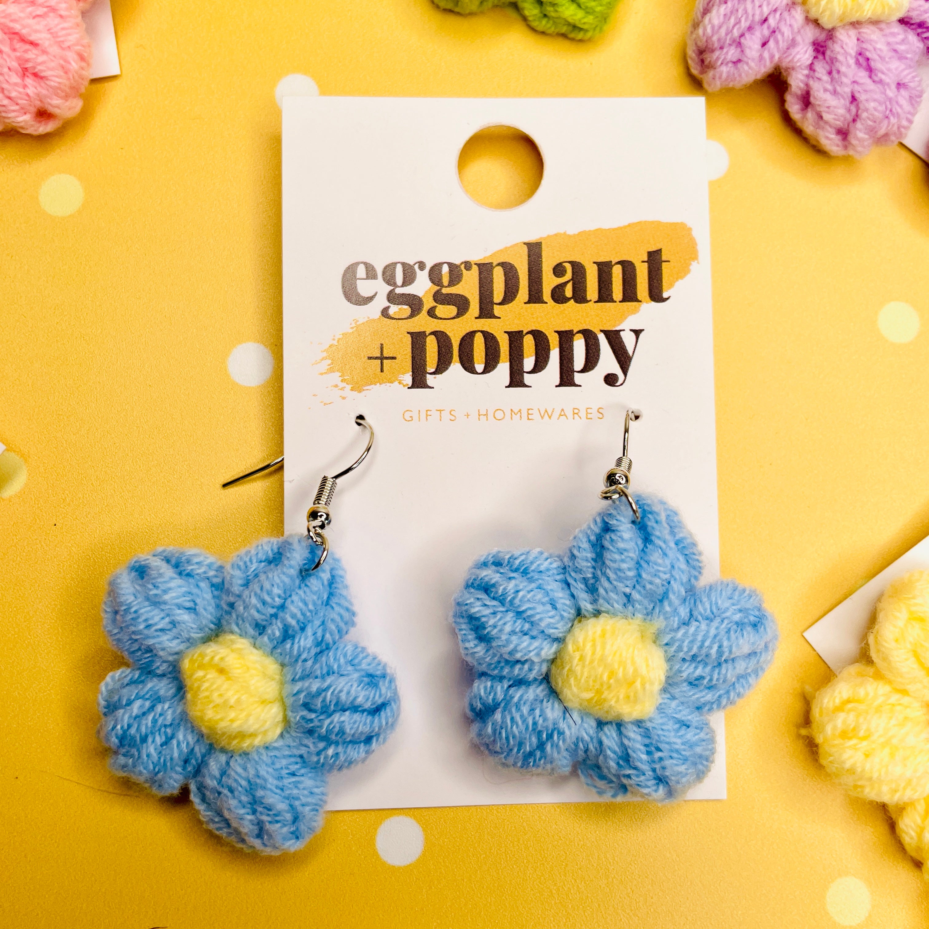 Crochet Flower Earrings