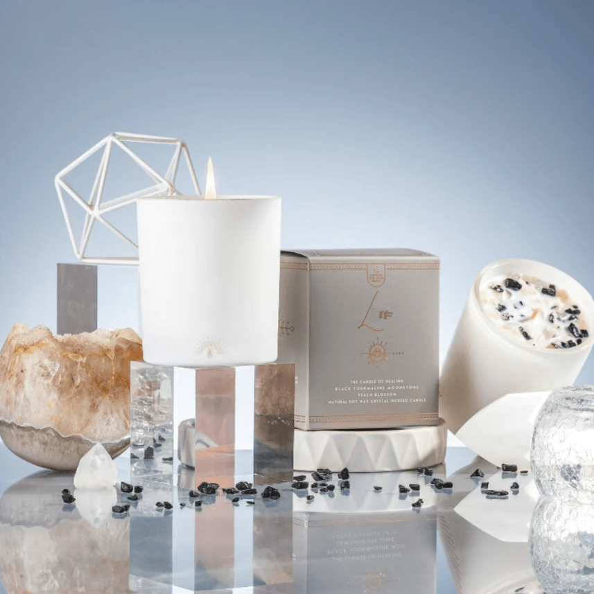 Crystal Candle of Healing - Lois'