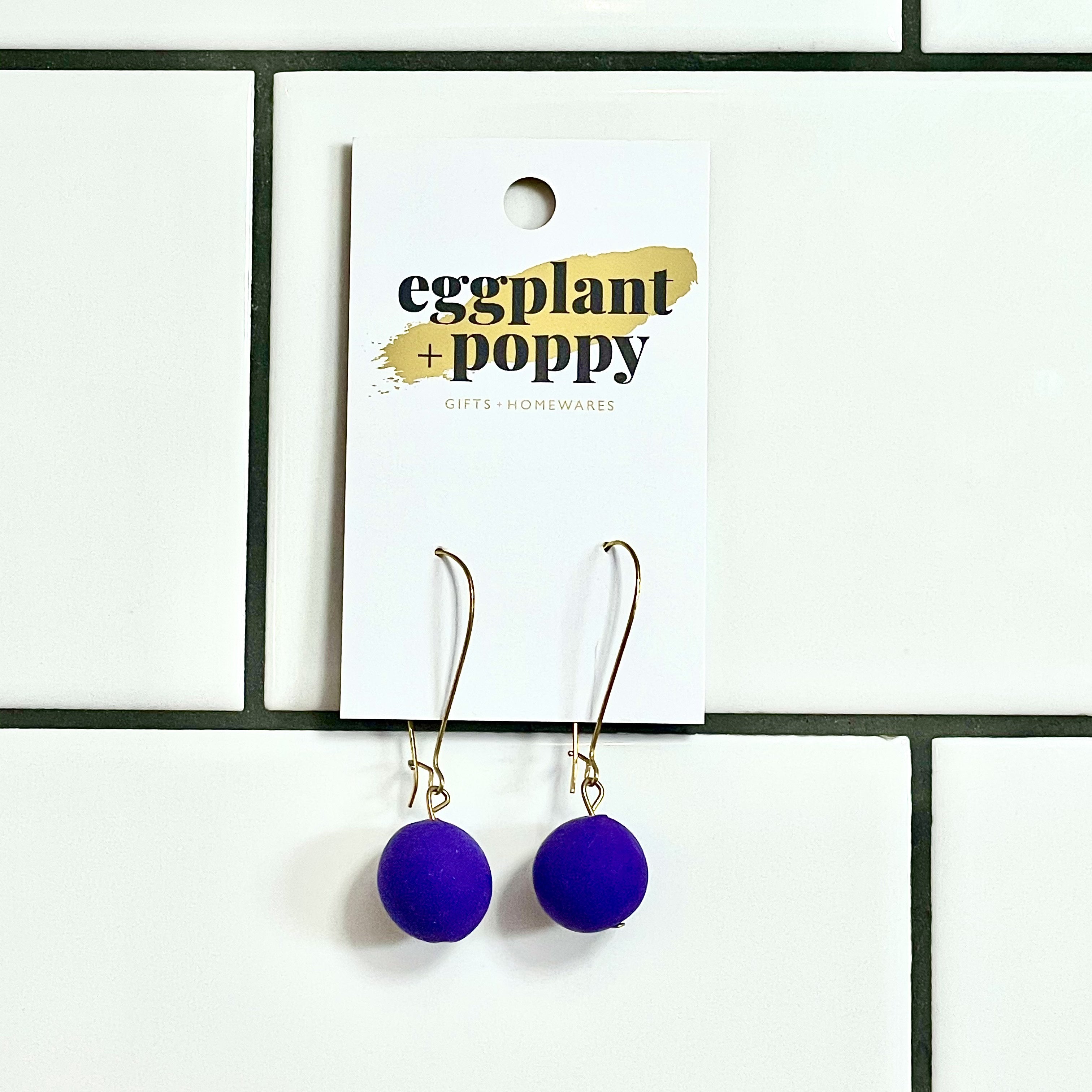 Candy Drop Earrings - Cobolt Blue