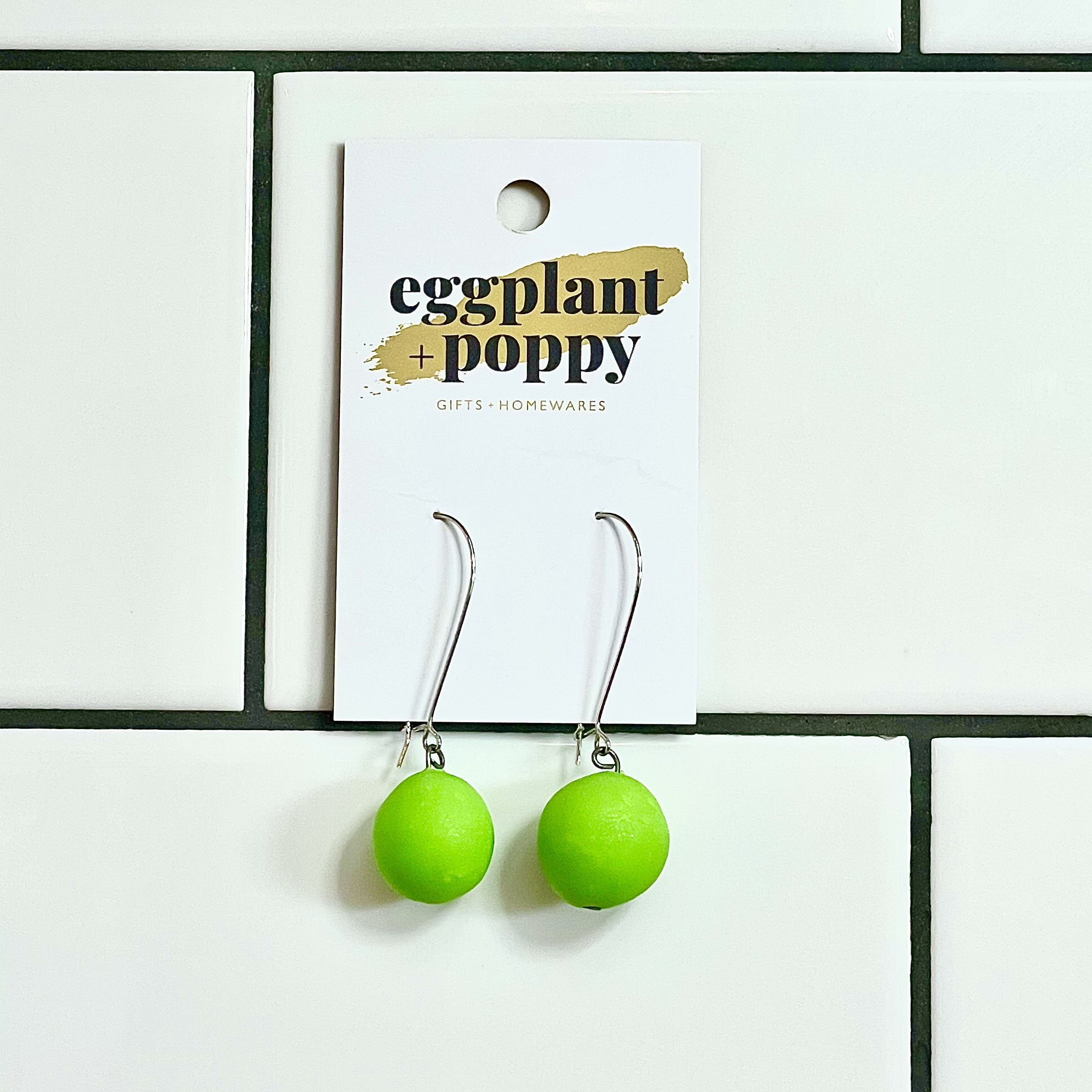 Candy Drop Earrings - Green