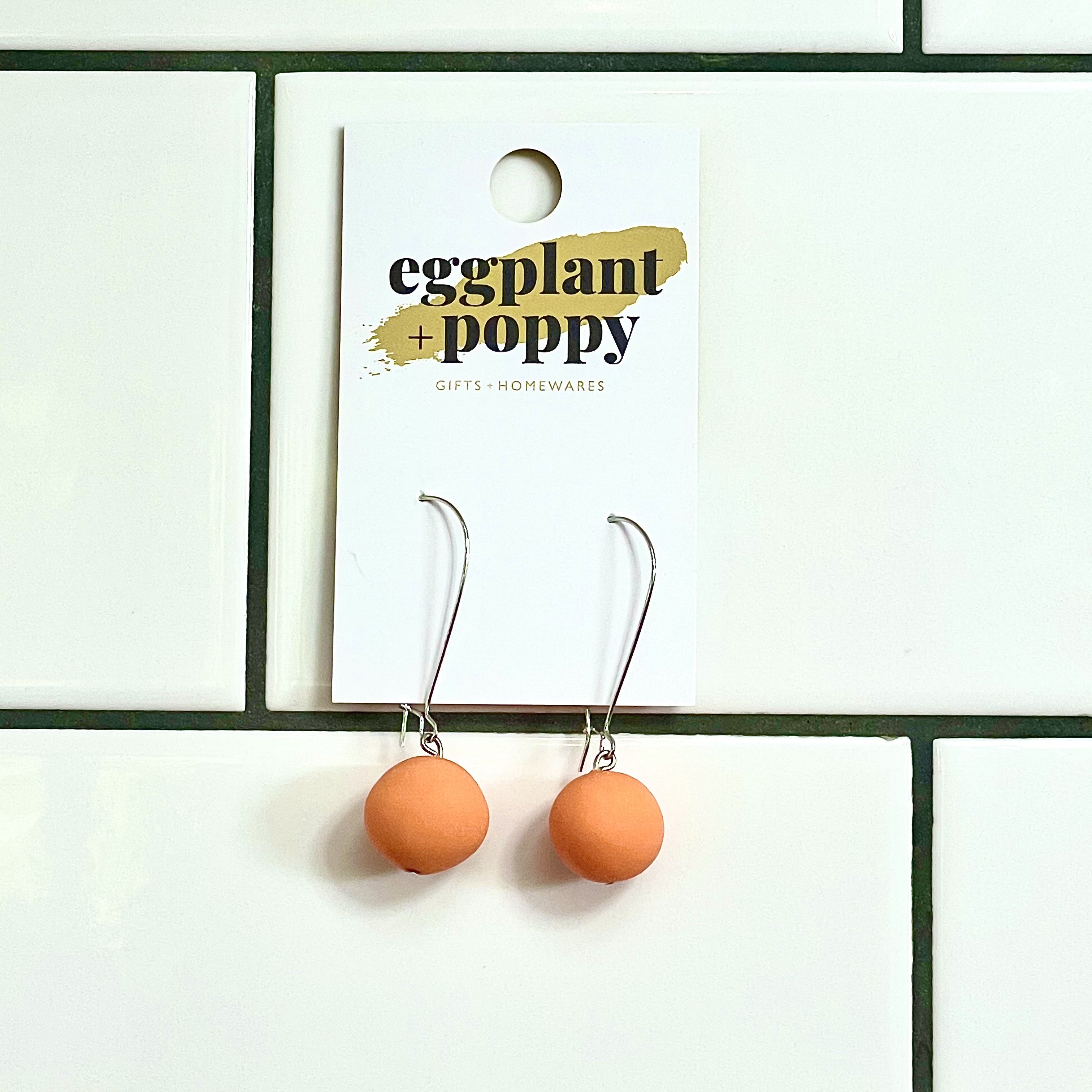 Candy Drop Earrings - Orange