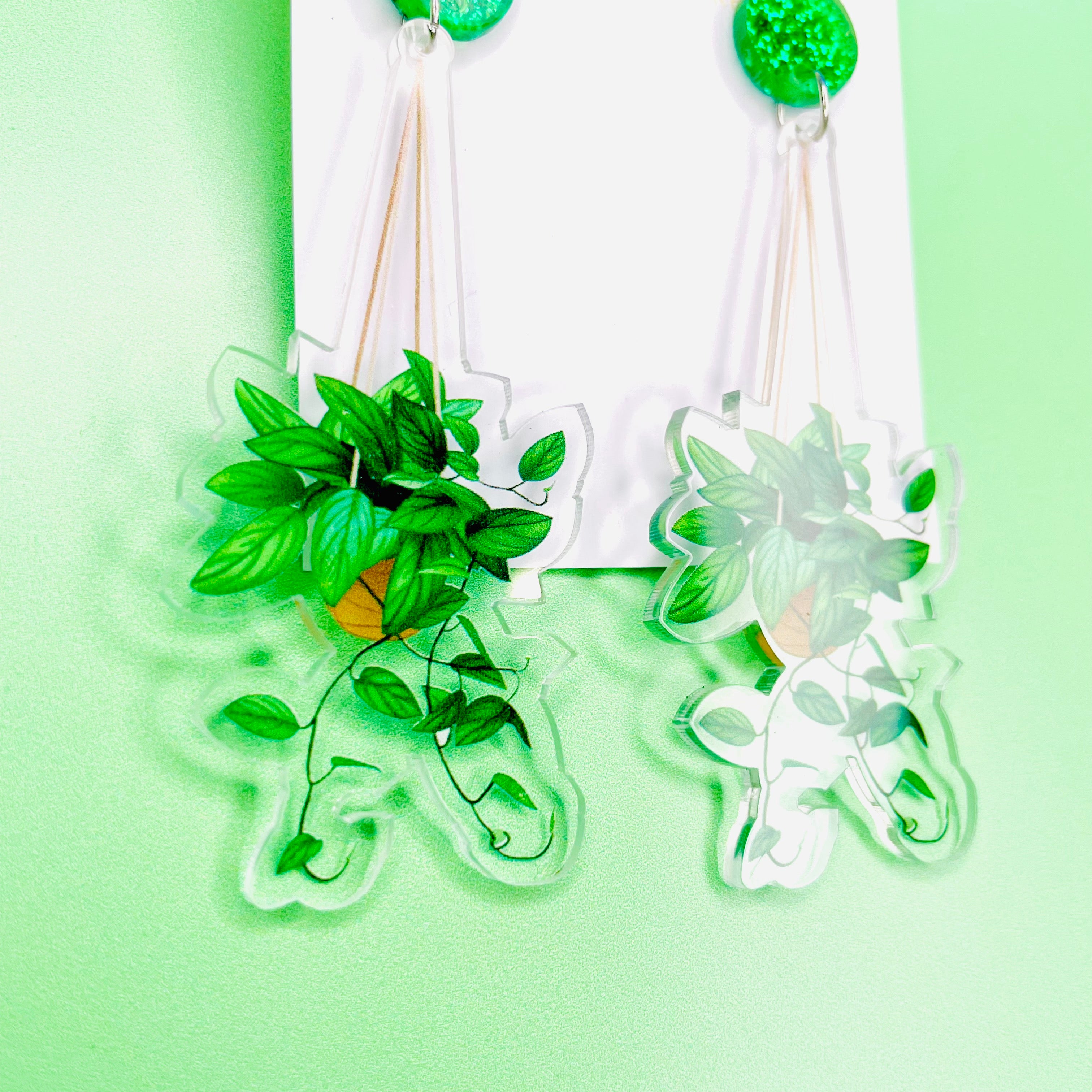 Hanging Pot Earrings - Ivy