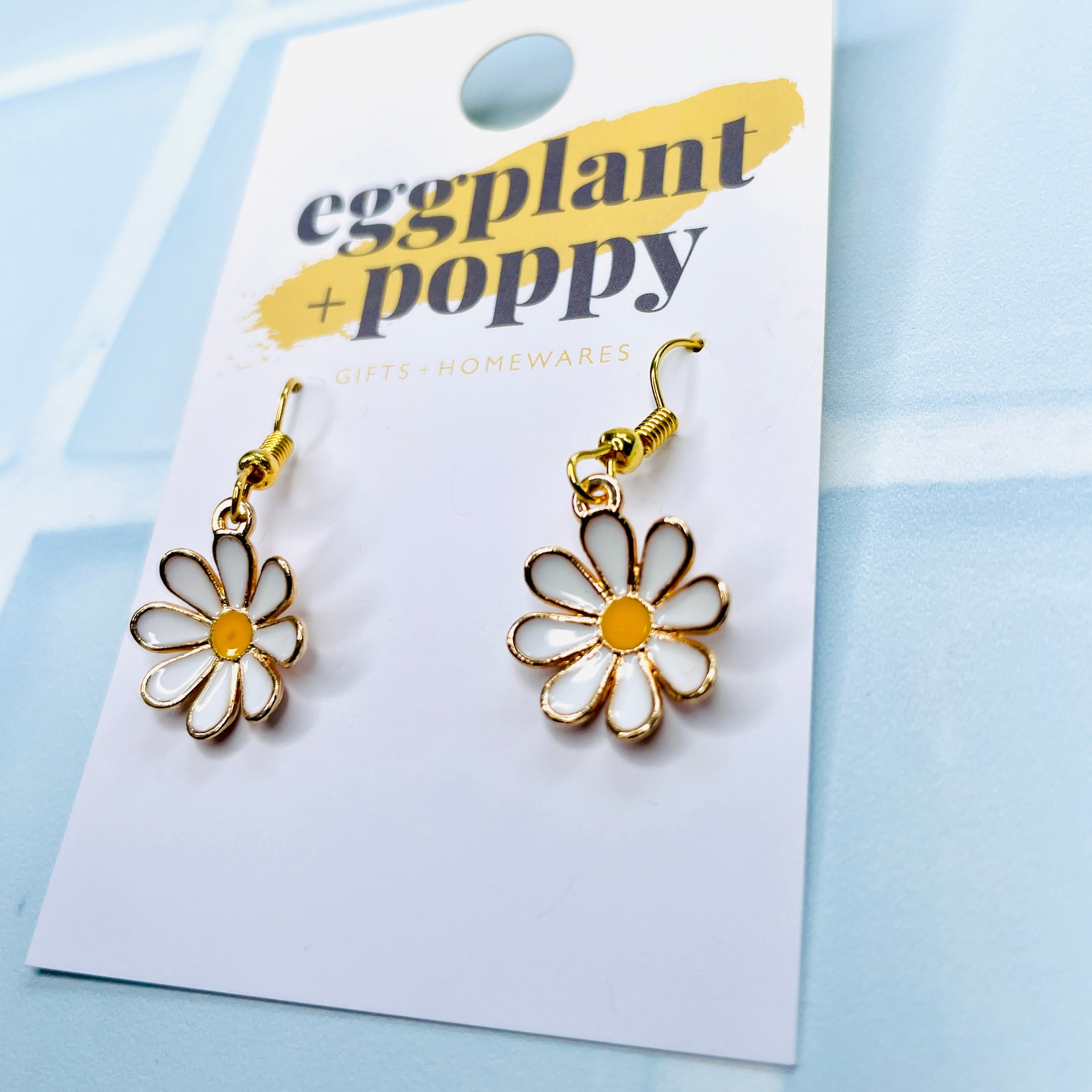 Golden Daisy Earrings