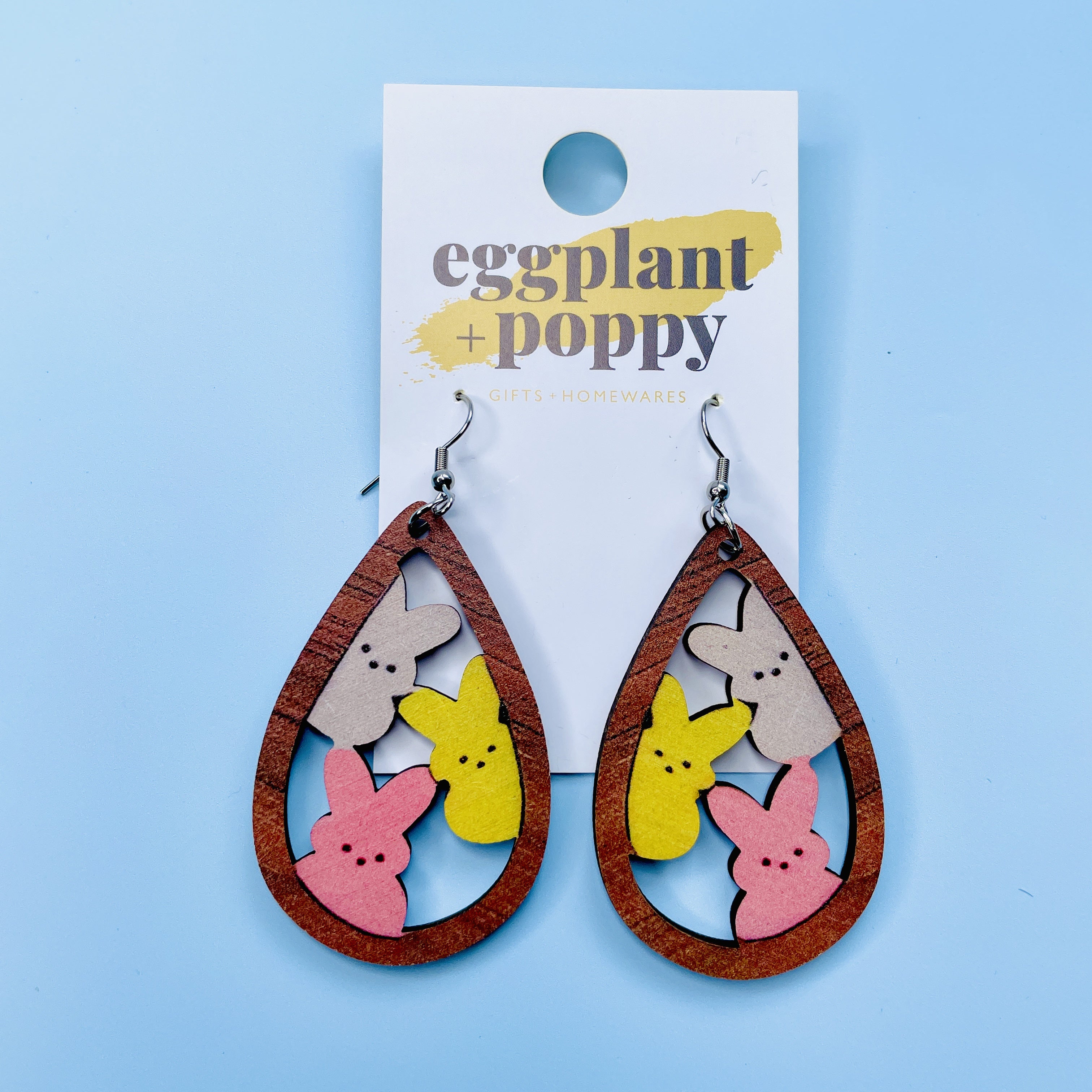 Peep Marshmallow Bunny Earrings