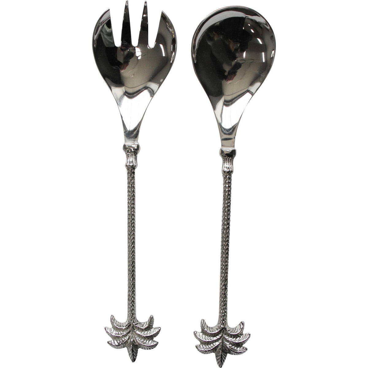 Salad Server Palm (Silver) Eggplant & Poppy Unique + Quirky Gifts
