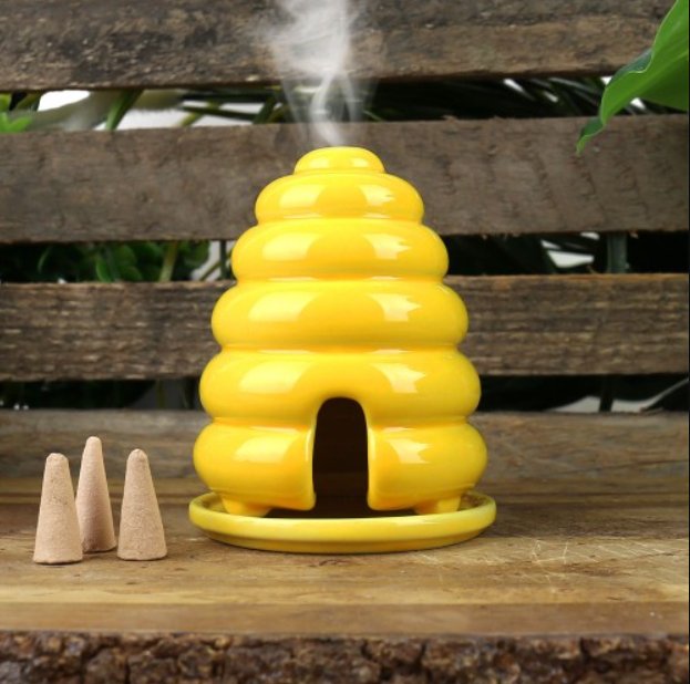 Bee Hive Incense House Eggplant & Poppy Unique + Quirky Gifts
