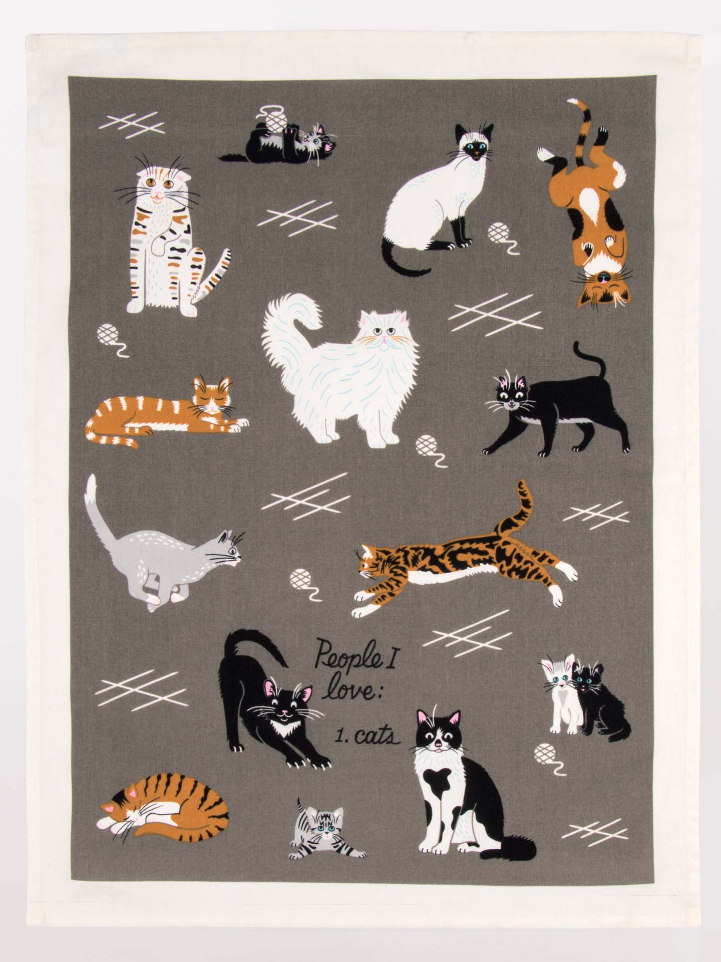 Tea Towel - I Love Cats
