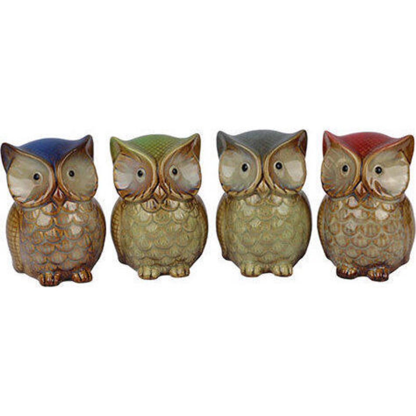 Ceramic Owl - set of 4