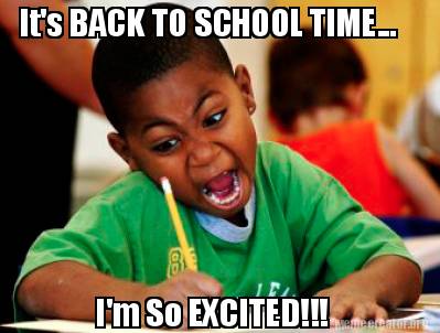 The First Day of School - When the countdown to the last day begins.