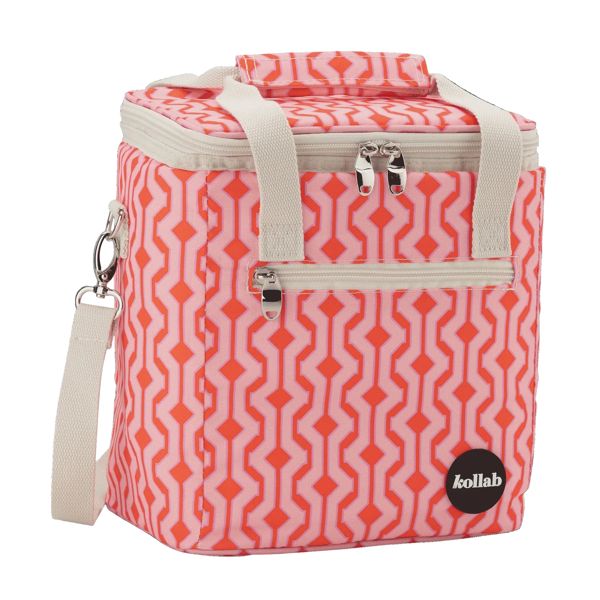 Mini Cooler - Cherry Zig Zag