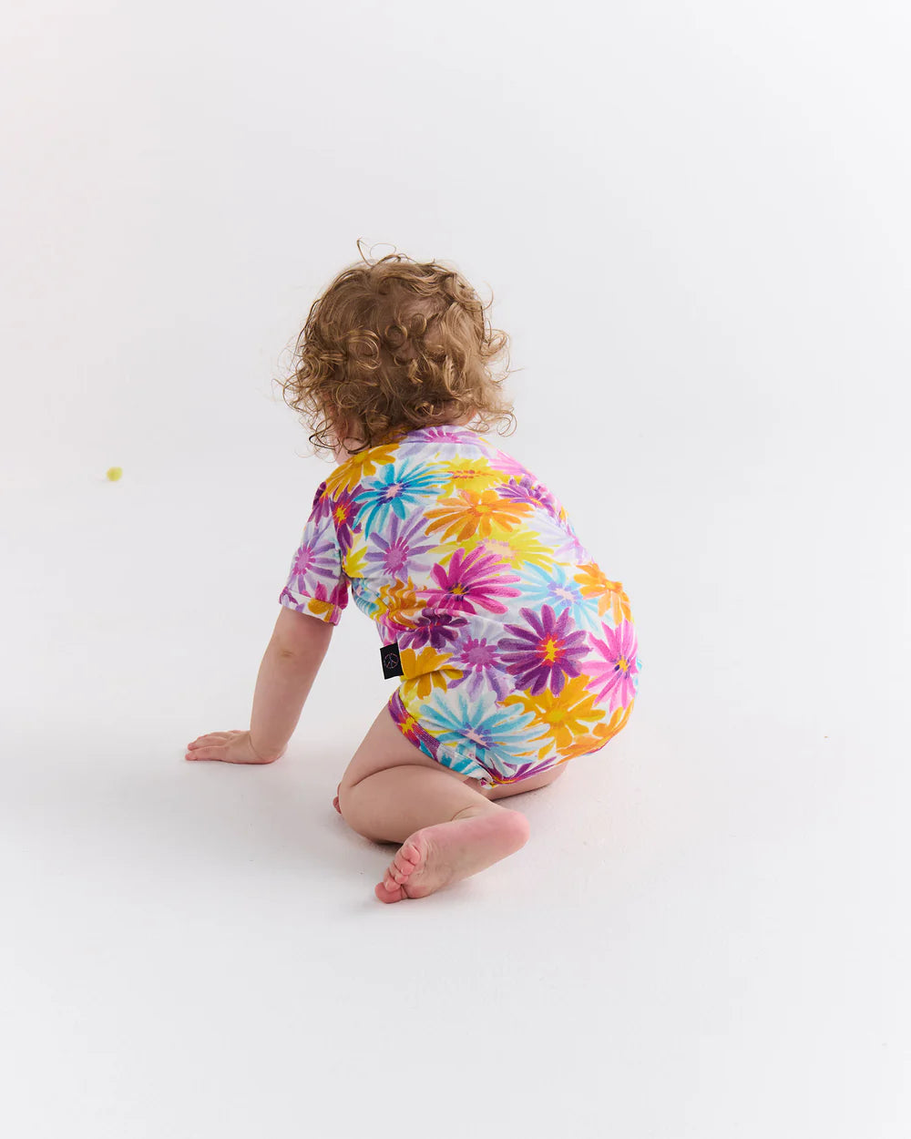 Baby Romper (Short Sleeve) - Petal Power