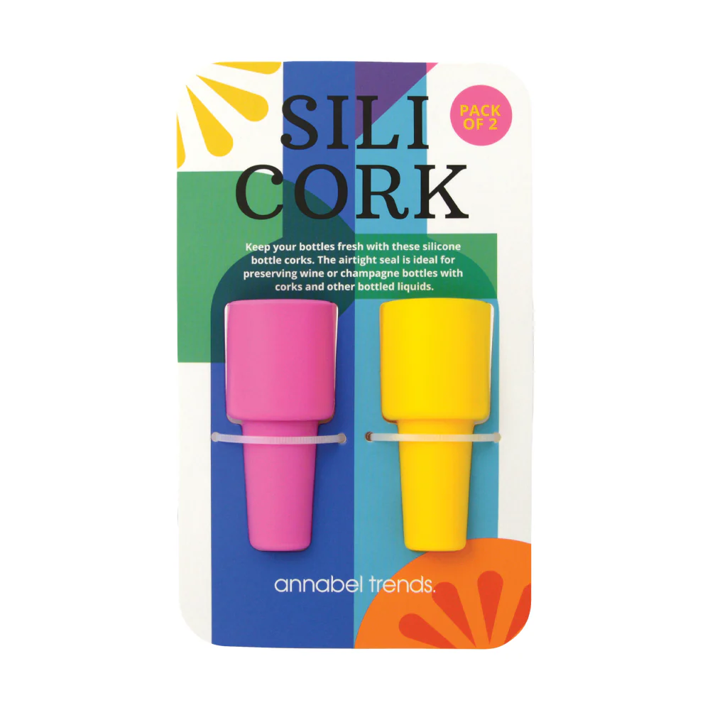 Silicork Wine Stopper - Colourful