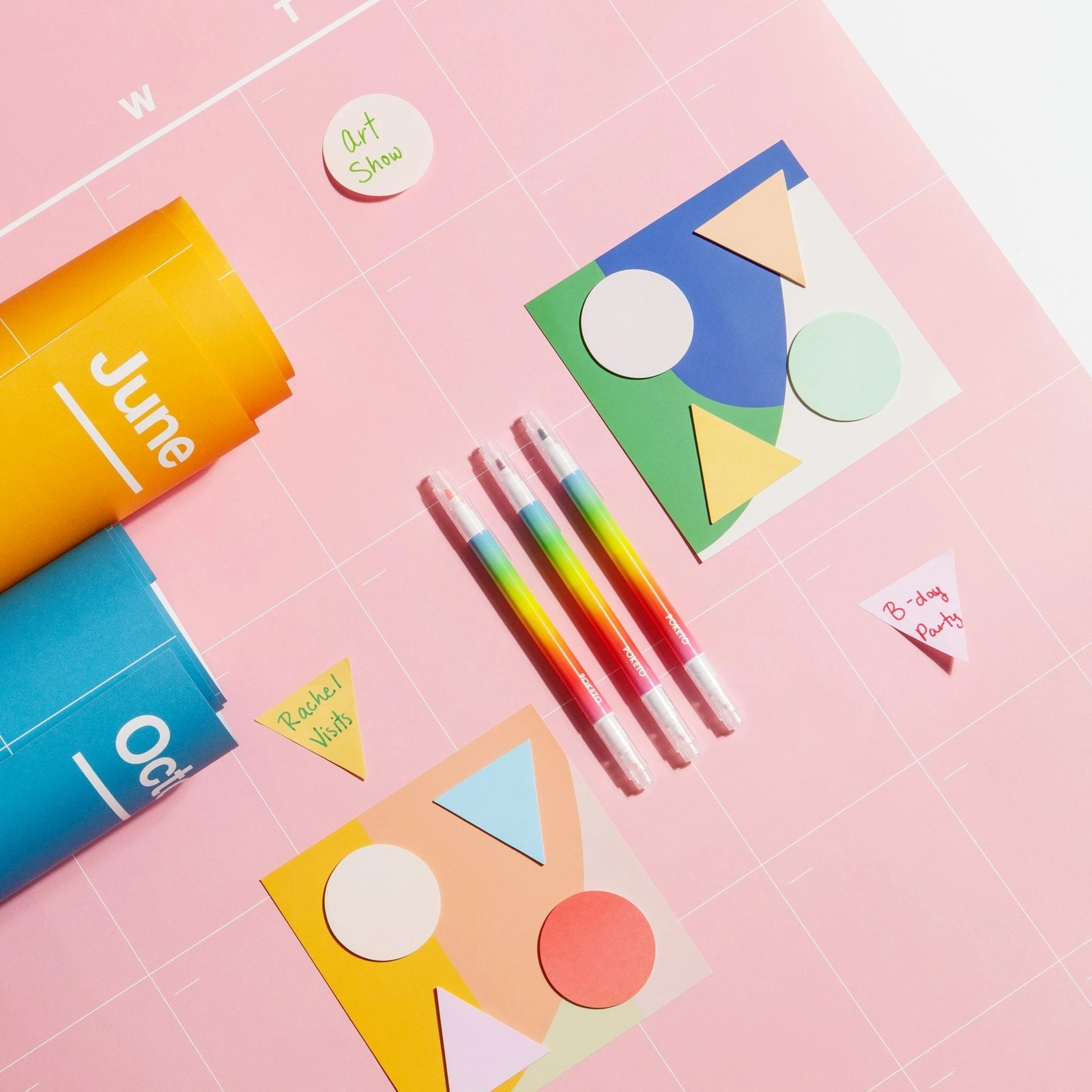 Geometric Sticky Notes