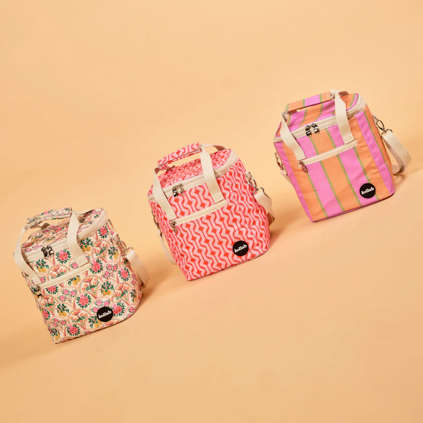 Mini Cooler - Cherry Zig Zag