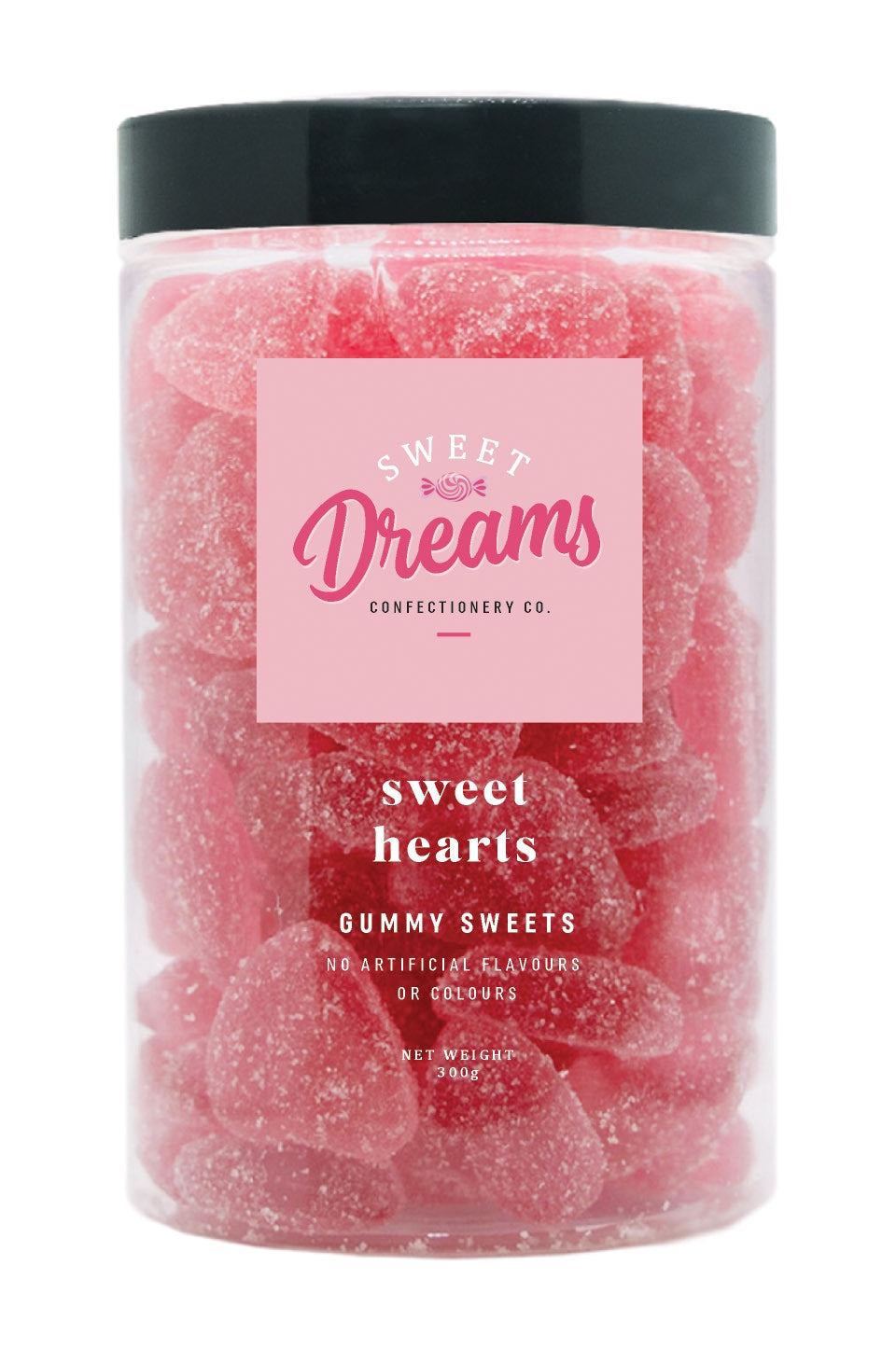 Gummy Sweets Jar - Sweet Hearts