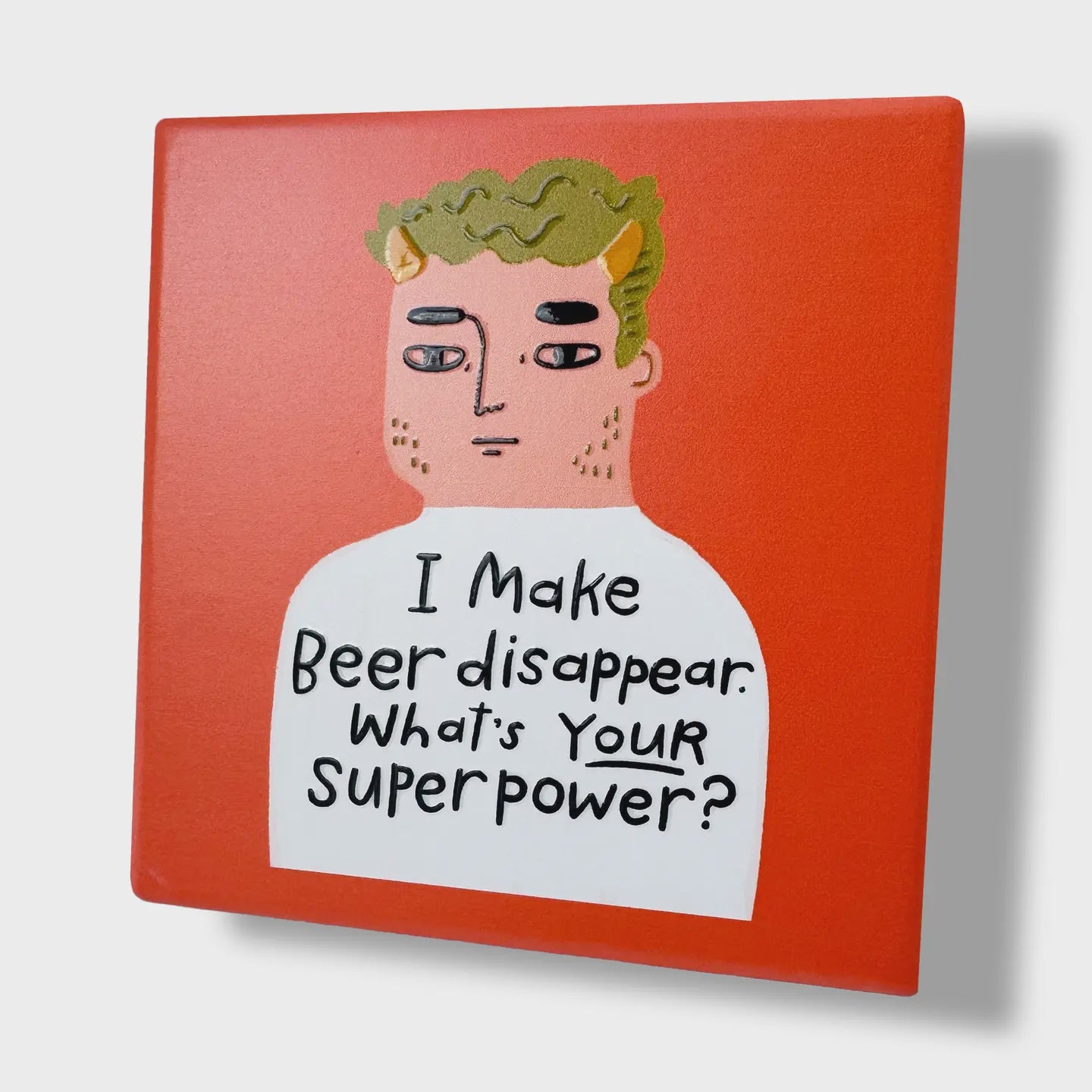 Ceramic Coaster - Beer Disappear
