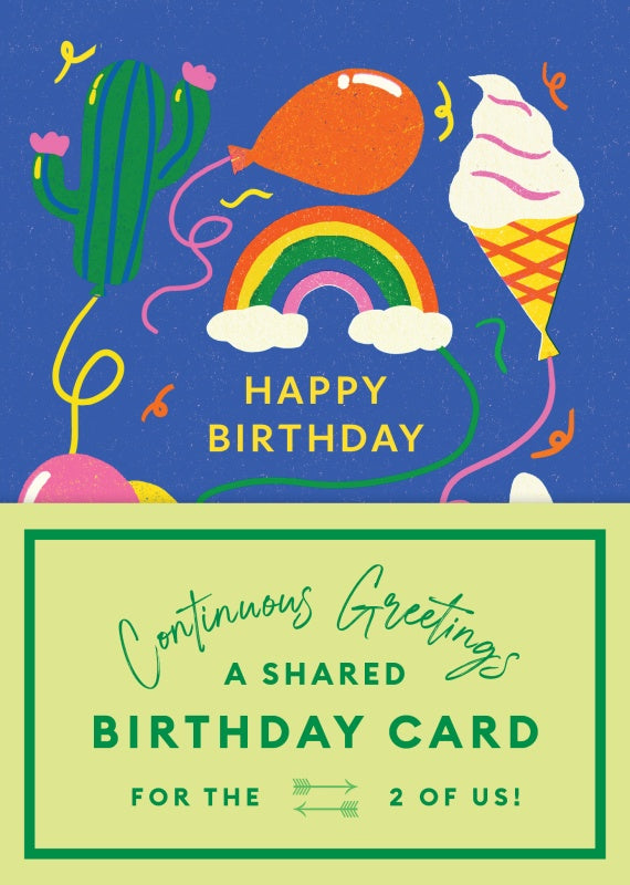 Continuous Greetings: A Shared Birthday Card