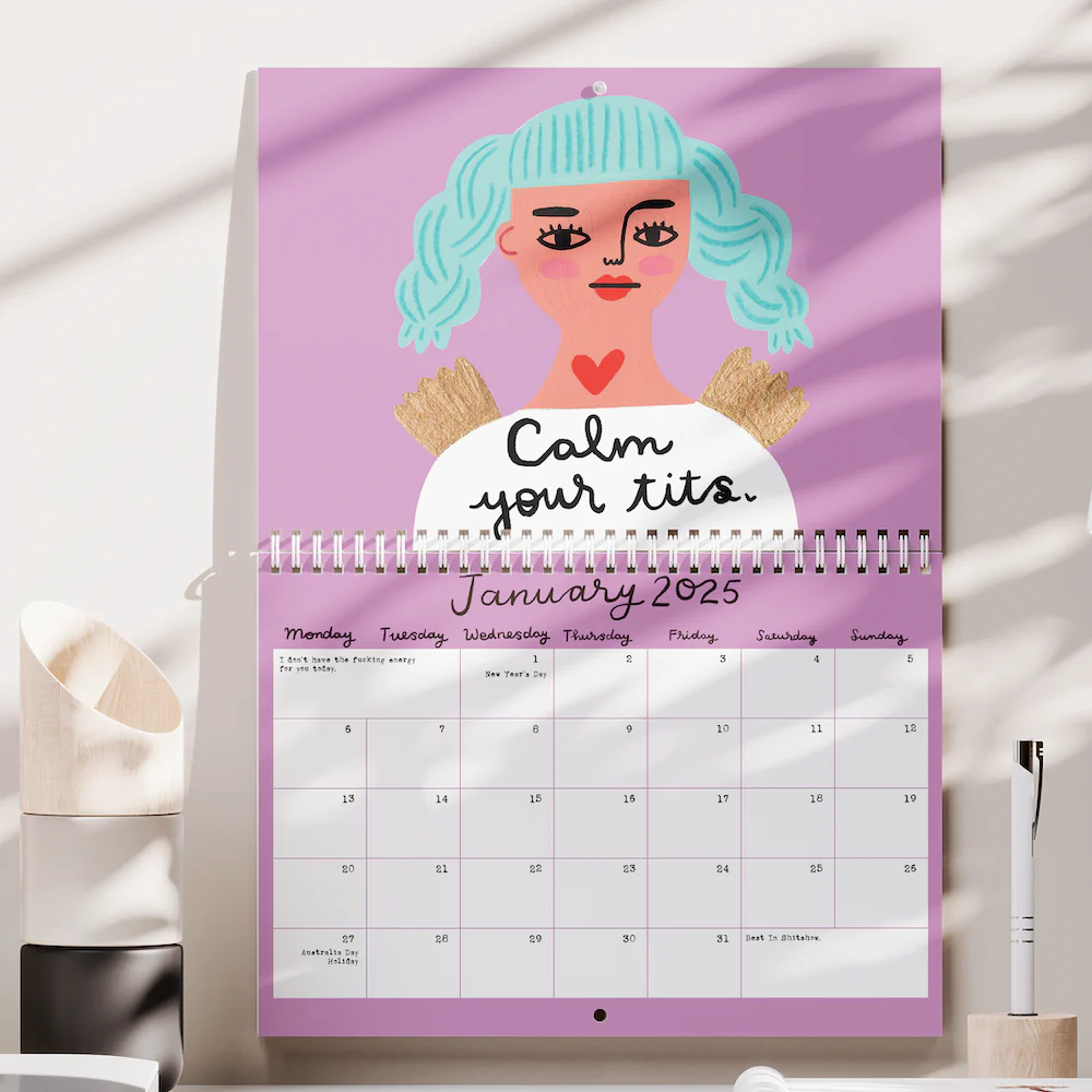 2025 Calendar - Sweary Affirmations