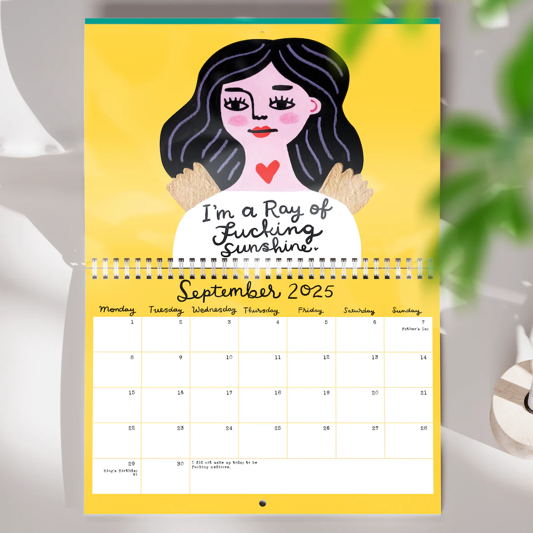 2025 Calendar - Sweary Affirmations
