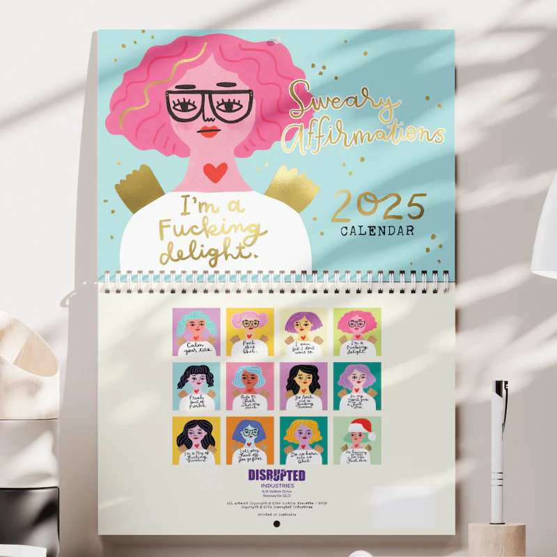 2025 Calendar - Sweary Affirmations