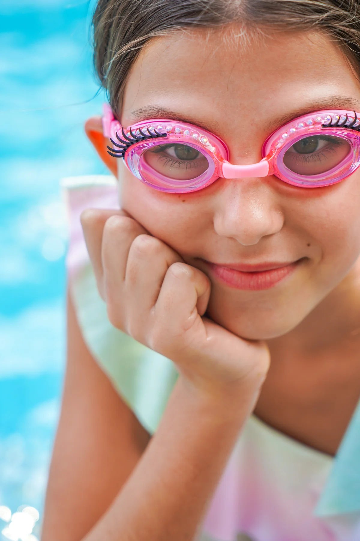 Swim Goggles - Powder Puff Lash Pink