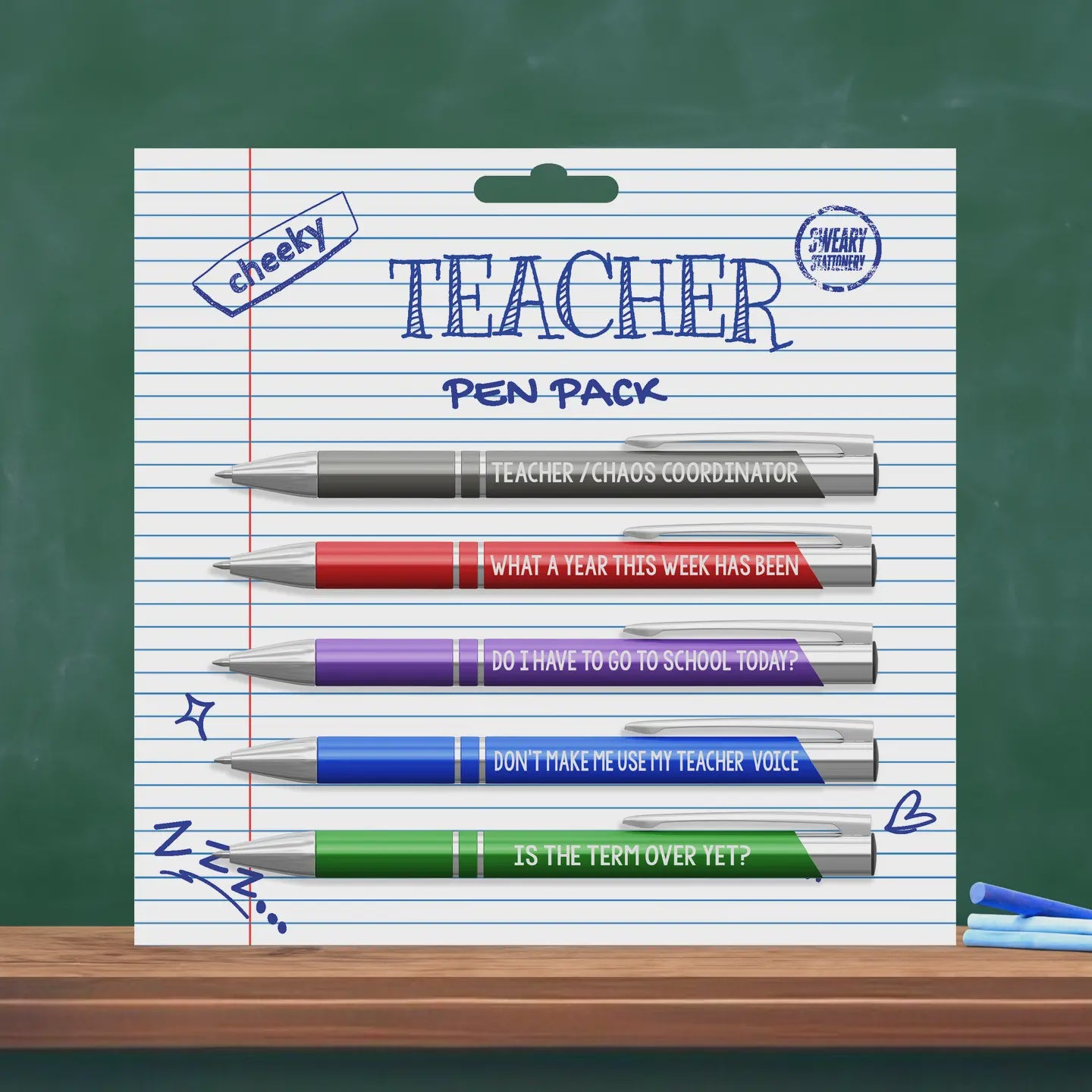 Pen Pack - Cheeky Teacher