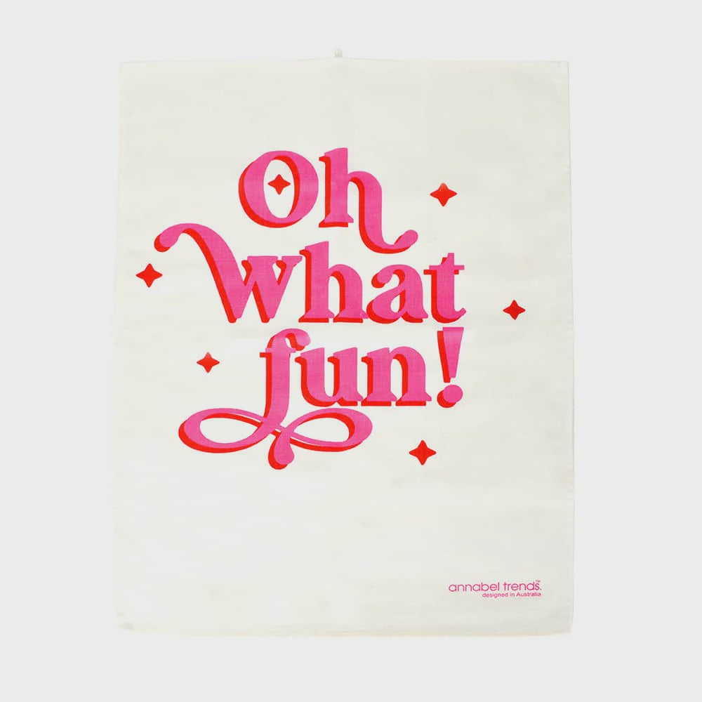 Tea Towel - Oh What Fun