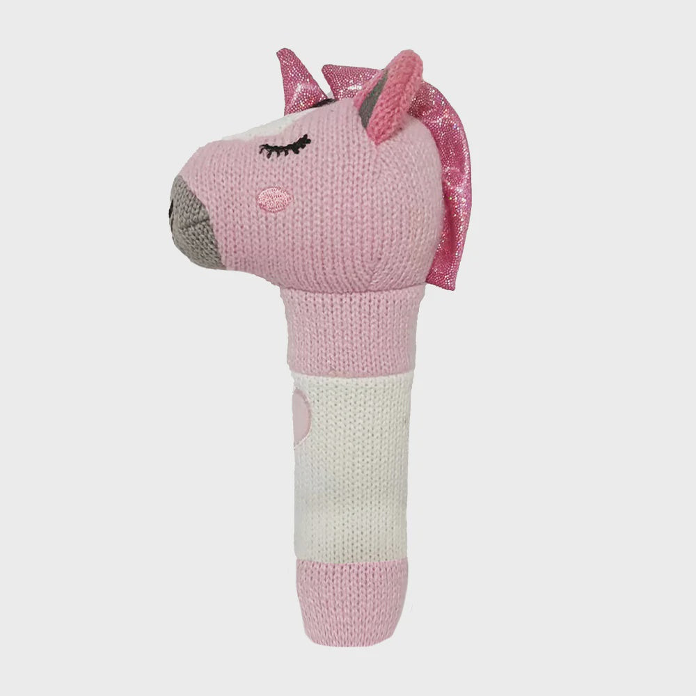Knit Rattle - Unicorn