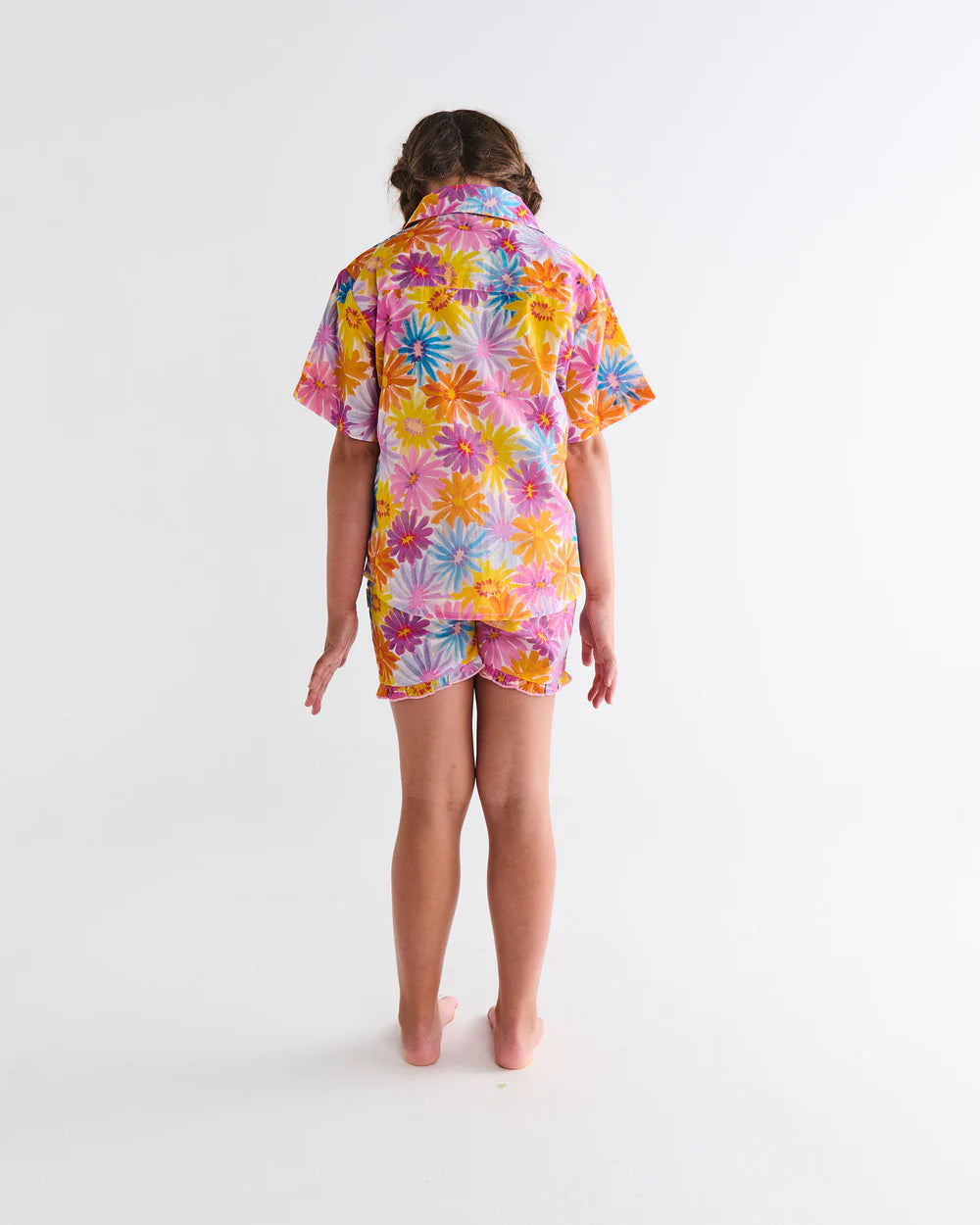 Kids Pyjama Shirt & Short - Petal Power