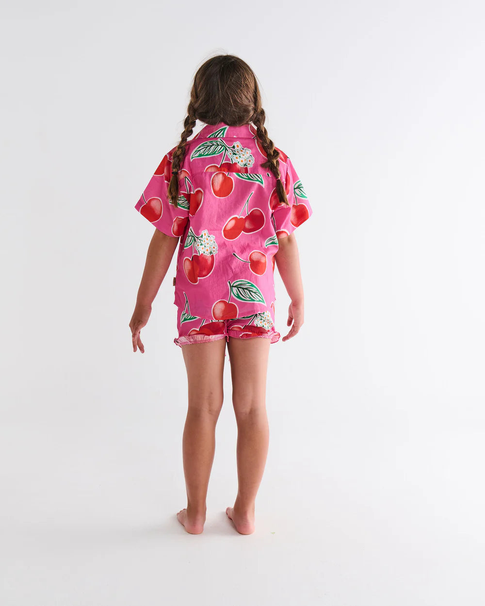 Kids Pyjama Shirt & Short - Cherry Blossom