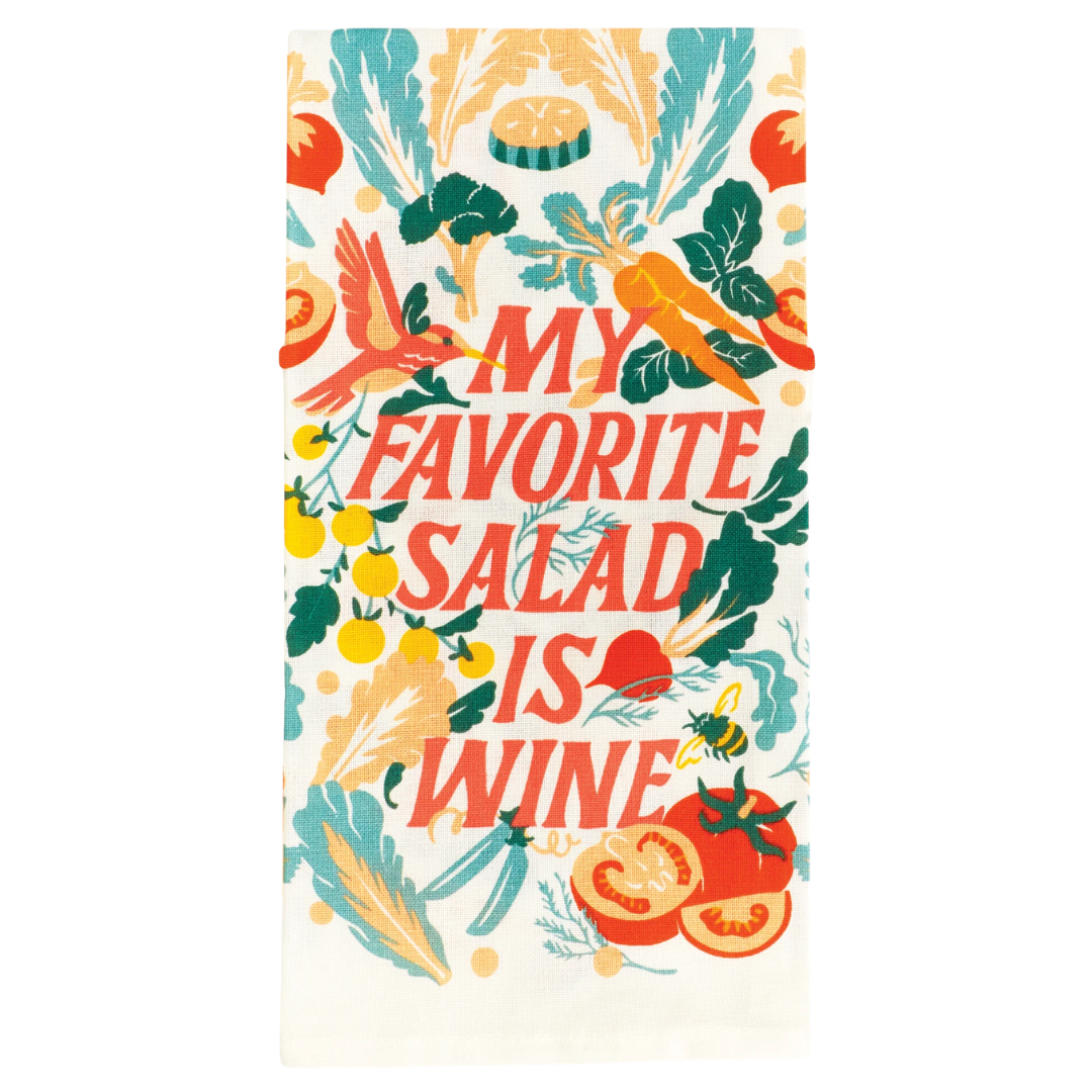 Tea Towel - My Favourite Salad Is Wine