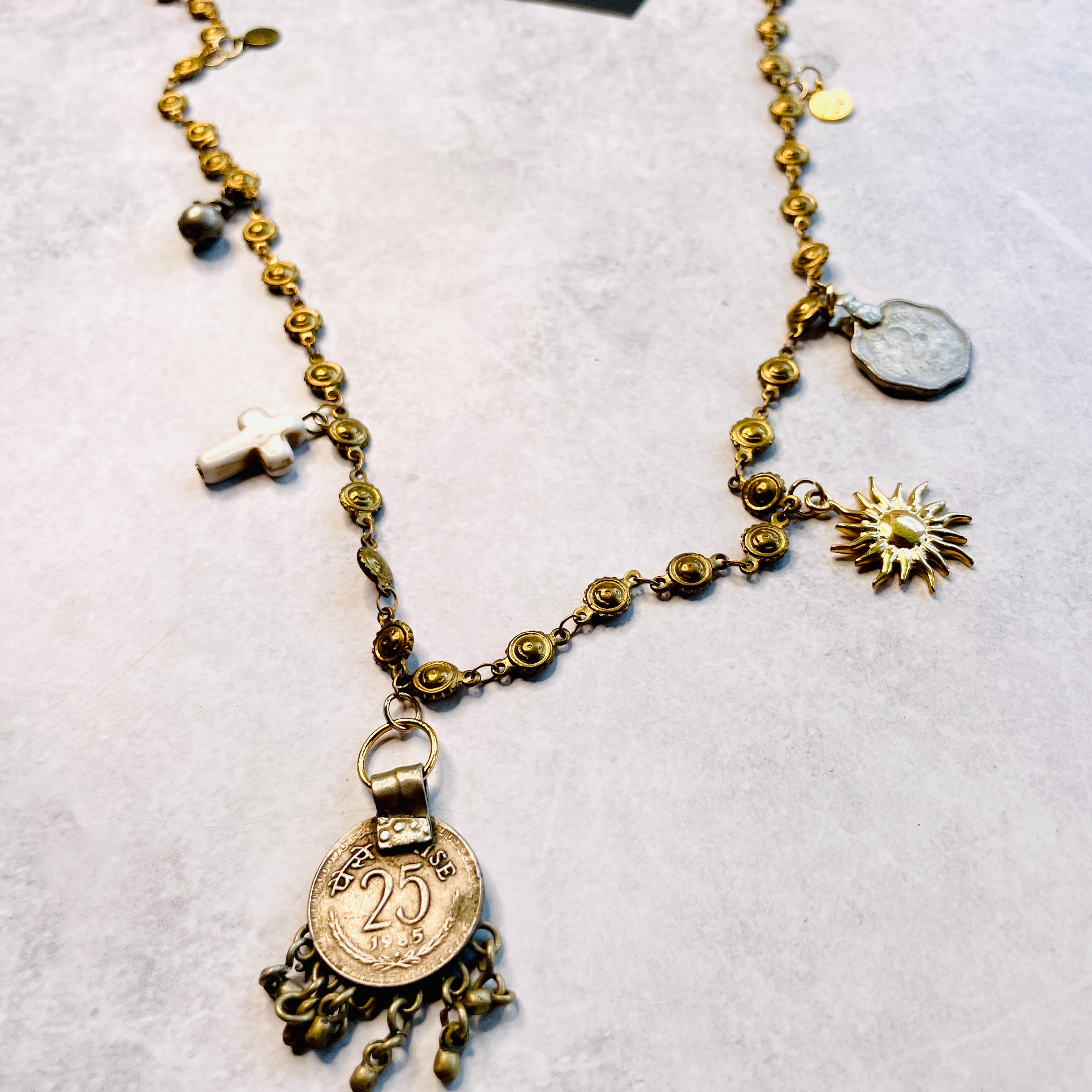 Vintage Trinket Necklace - 6