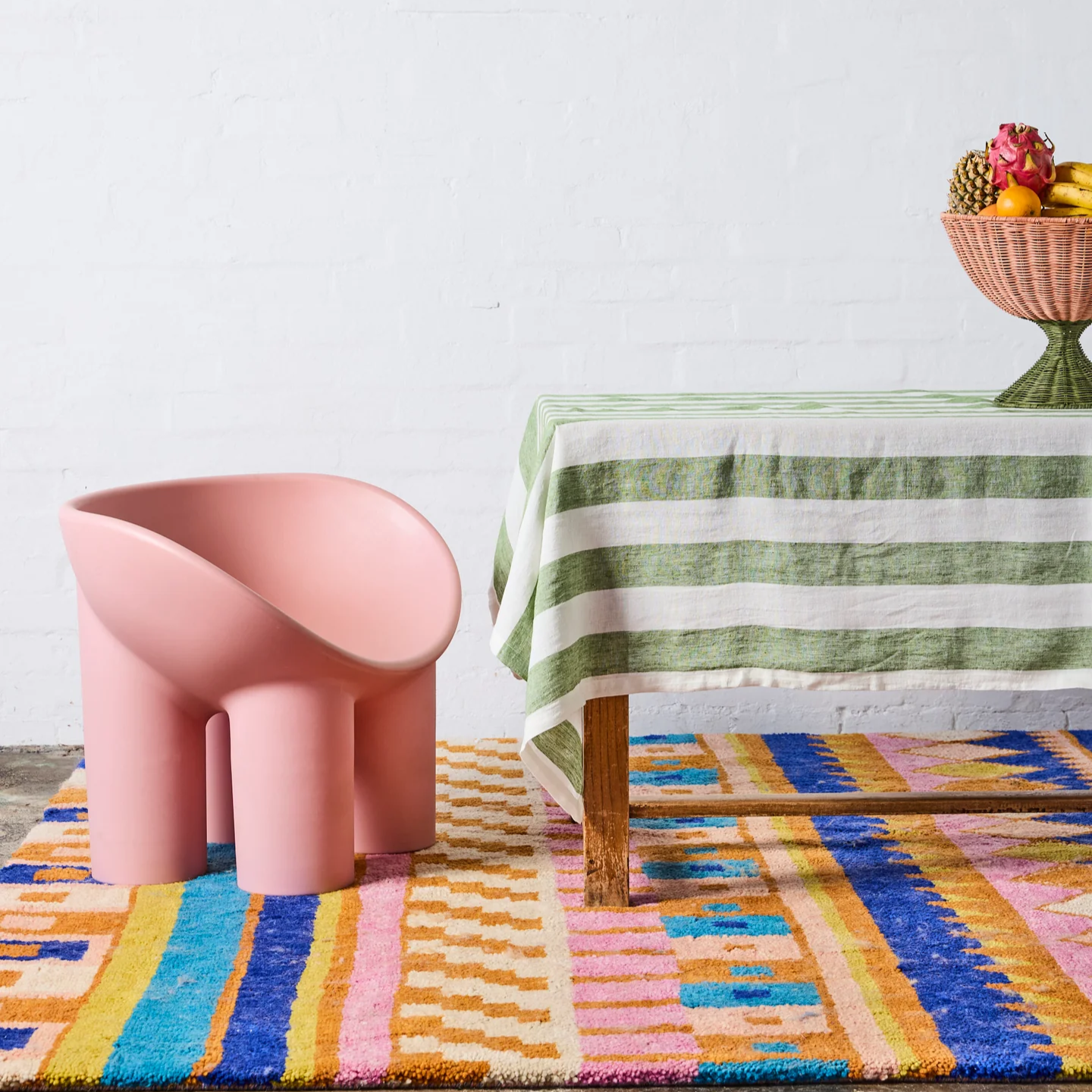 Tablecloth - Moss Stripe