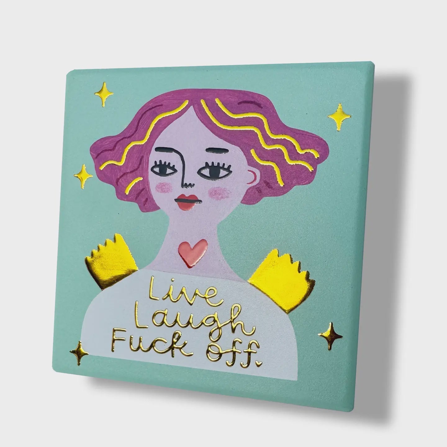 Ceramic Coaster - Live Laugh