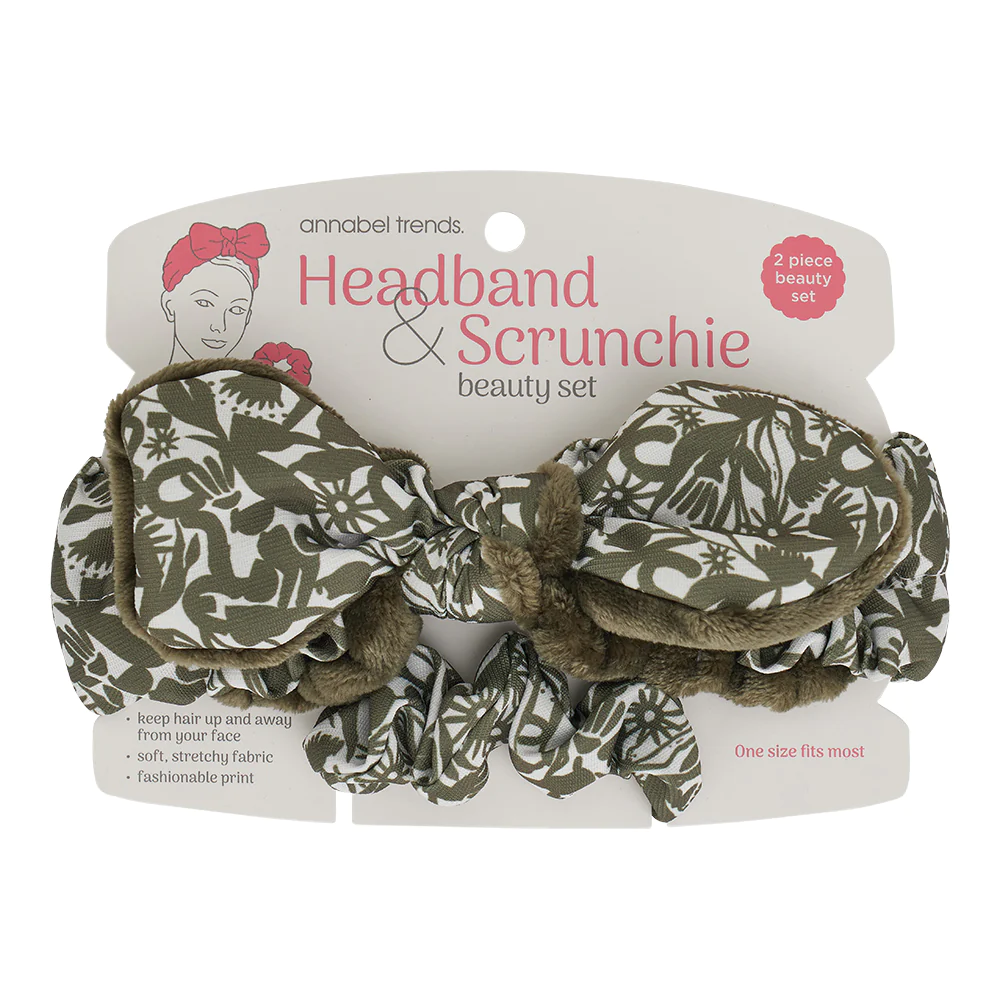 Headband & Scrunchie Set - Abstract Gums