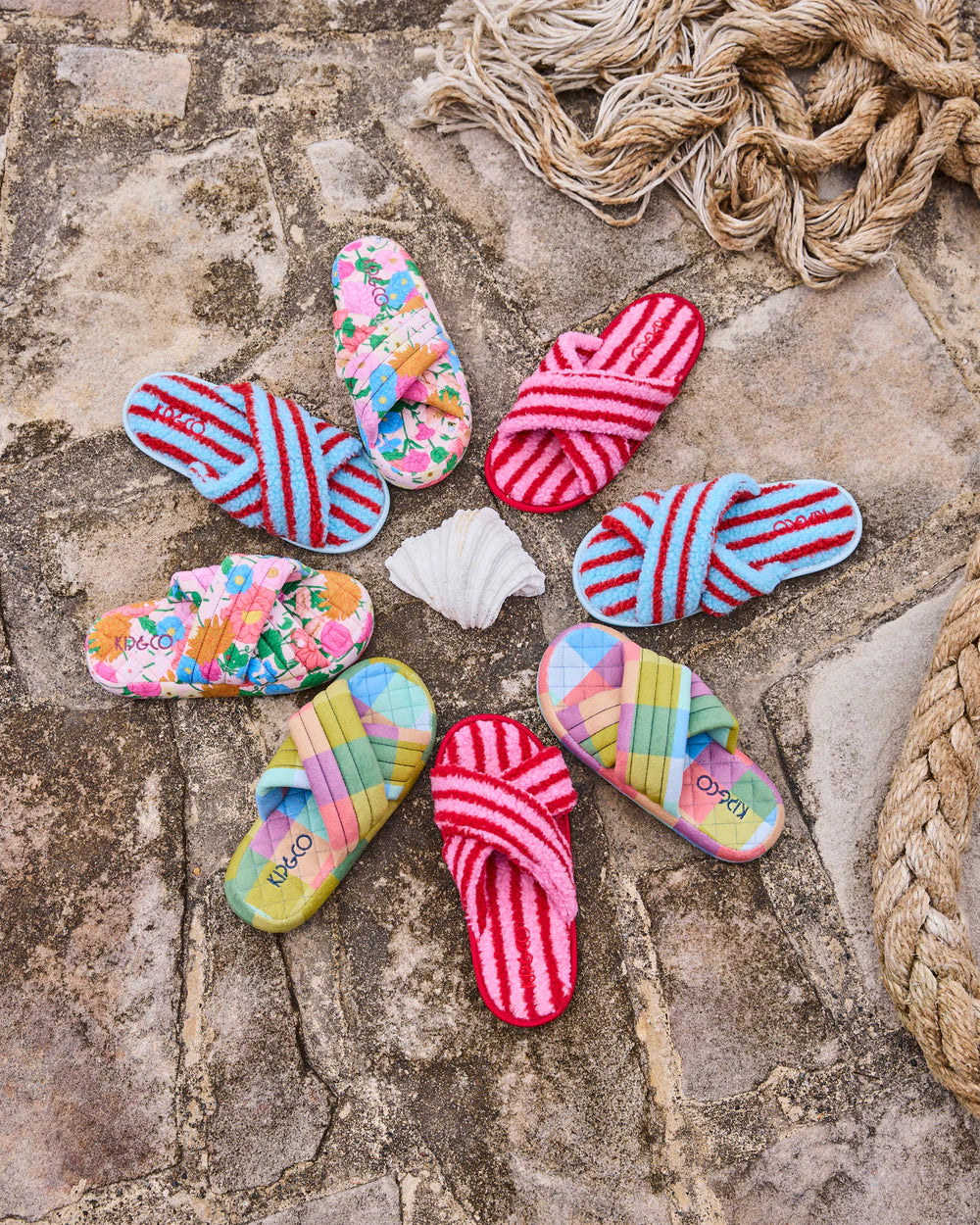 Quilted Velvet Slippers - Follow The Sun