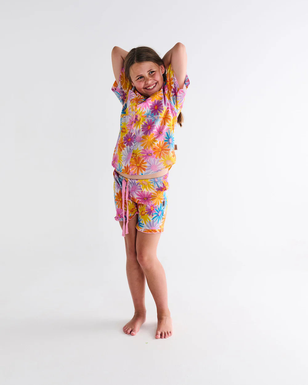 Kids Pyjama Shirt & Short - Petal Power