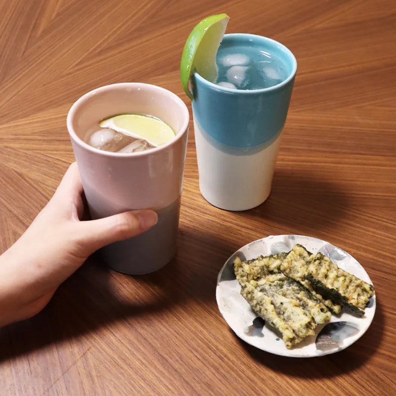 Tumbler - Turquoise x Cream