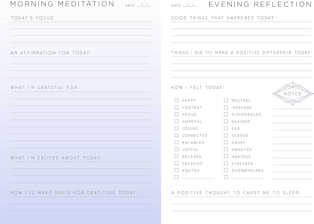 Gratitude: Day & Night Reflection Journal
