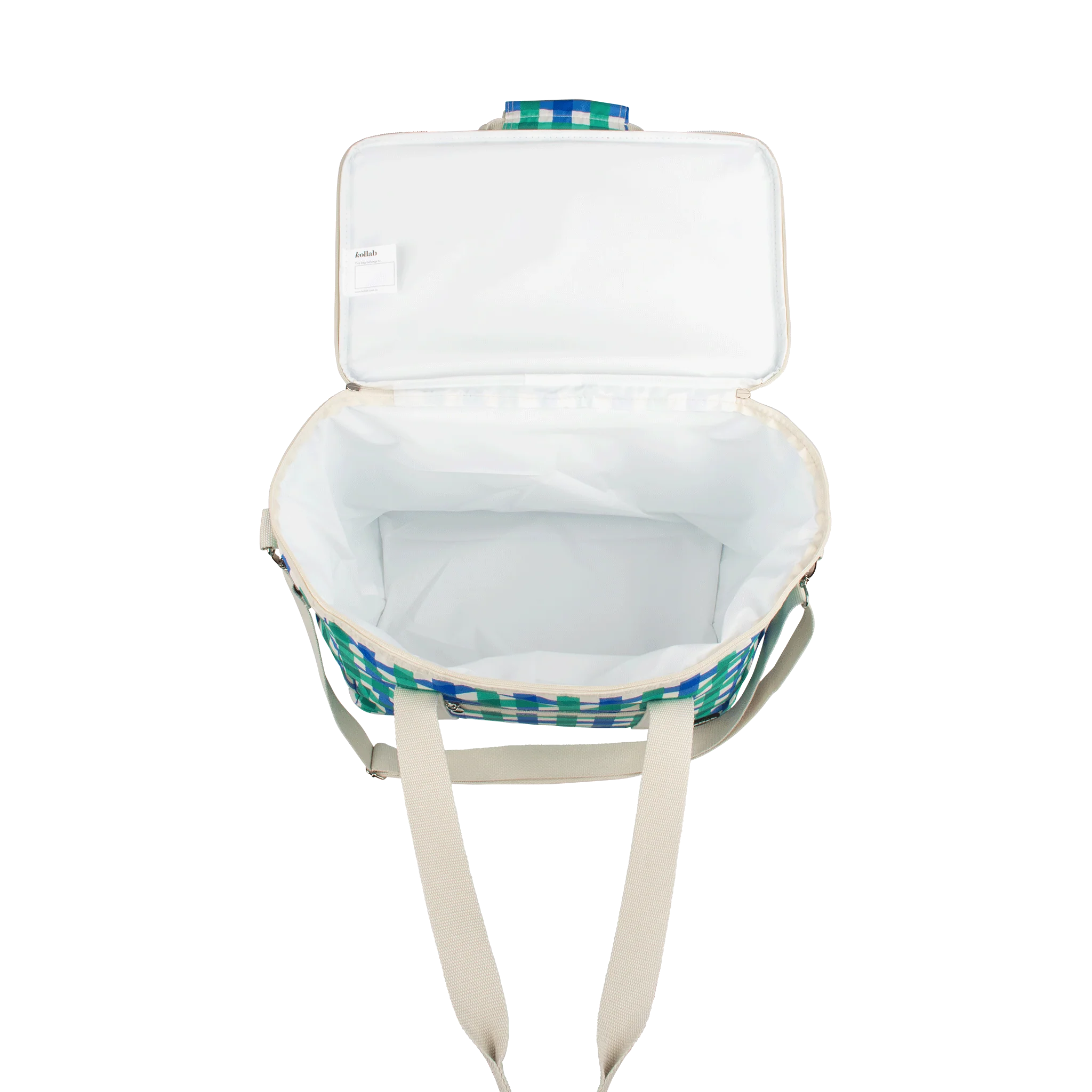 Lunch Bag - Green Blue Check