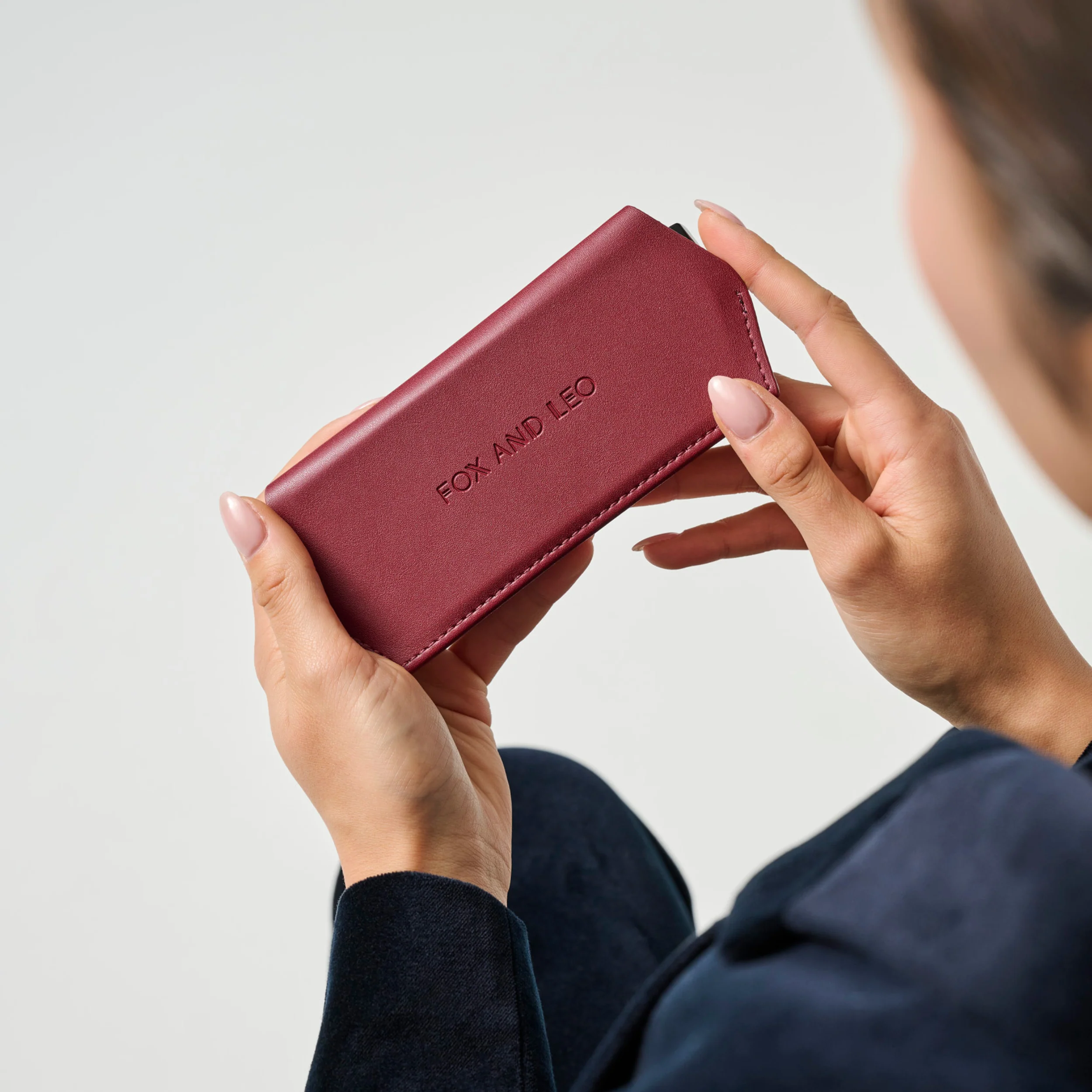 Glasses Case - Burgundy