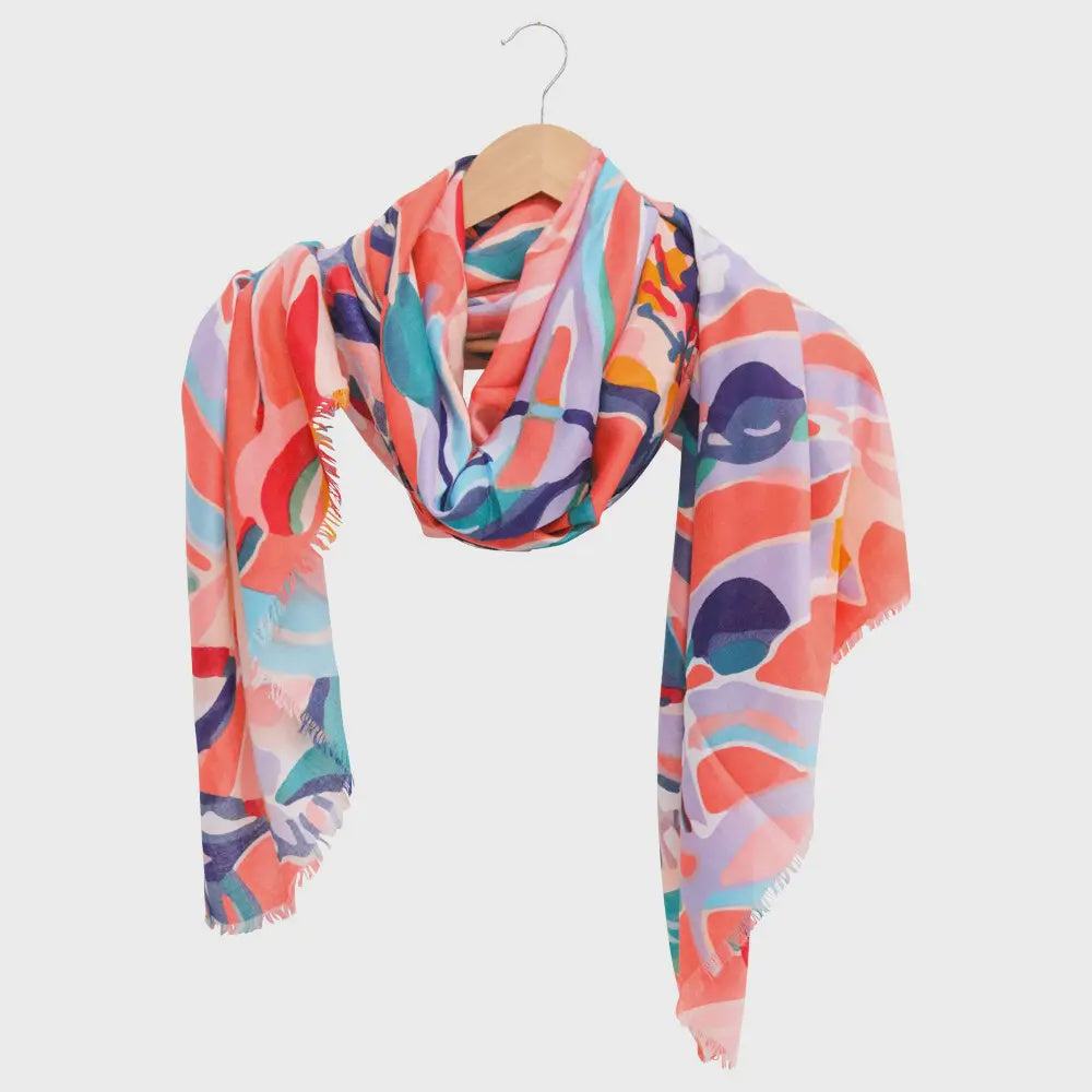 Scarf/Sarong - Tropics Red