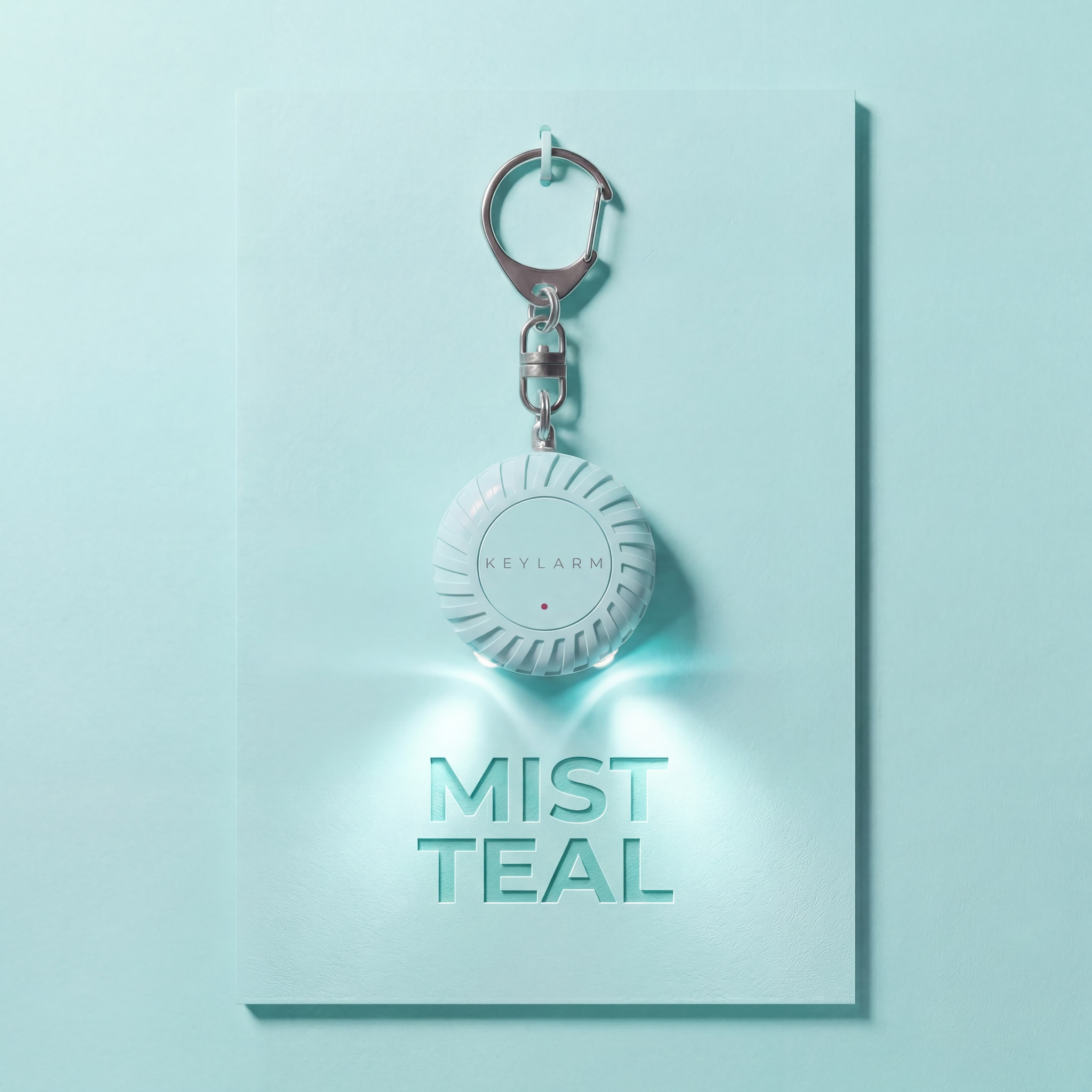 Keylarm Personal Safety Alarm and Light - Teal
