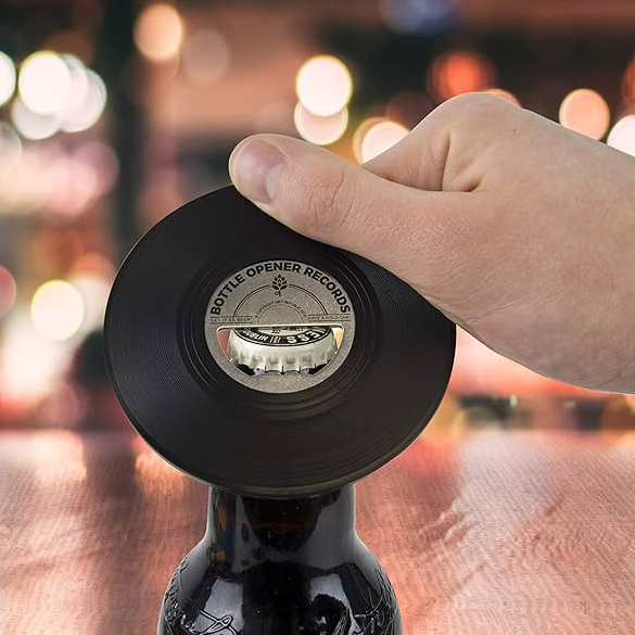 Vinyl Bottle Opener