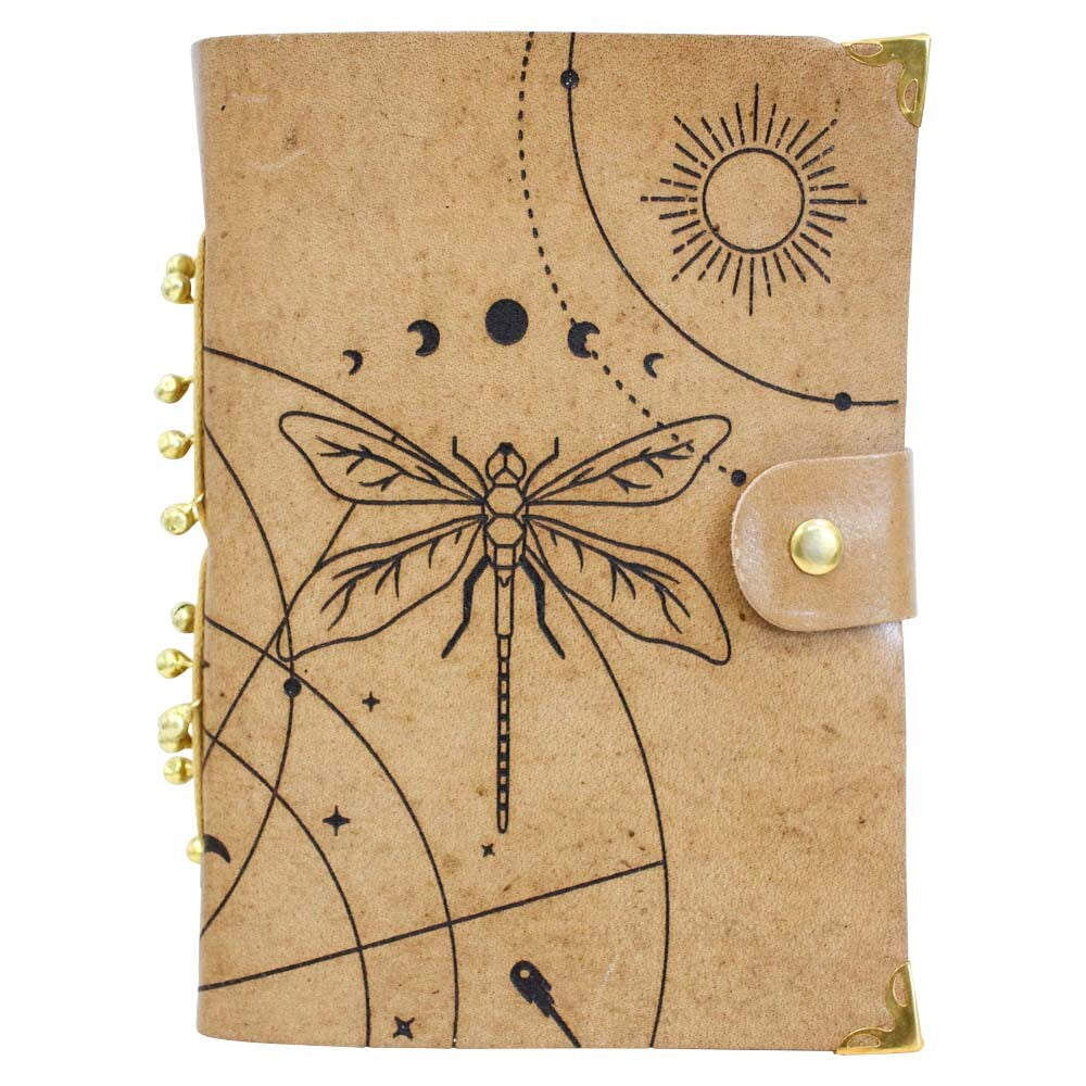 Leather Notebook - Dragonfly