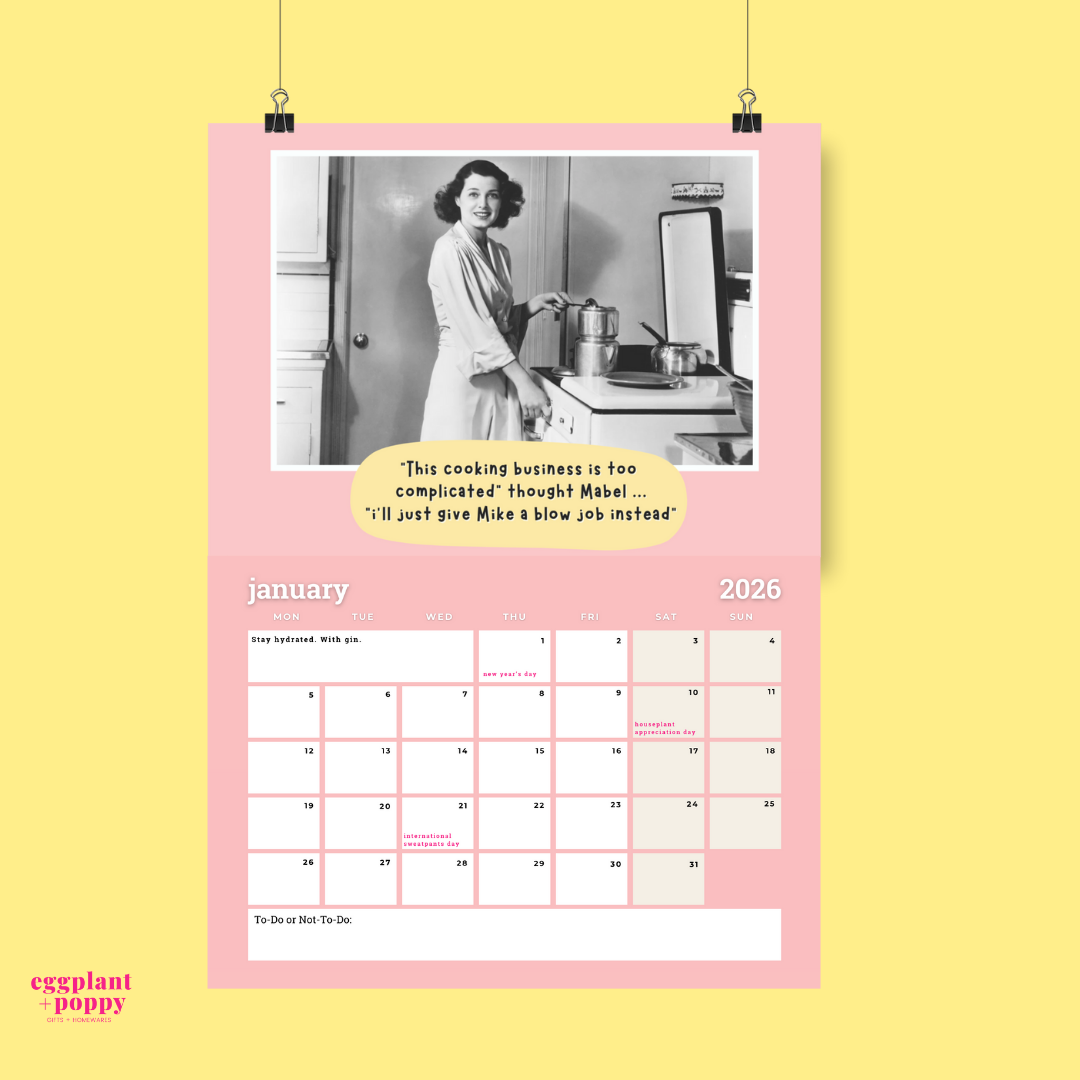 2026 Calendar - Classically Fucked